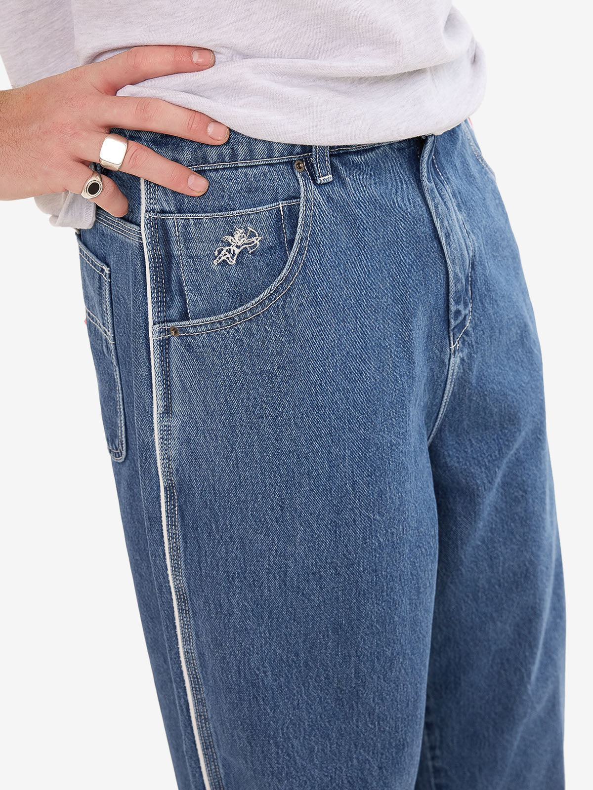 Striker Dozer Jean - Steady Mid Blue - Image 7