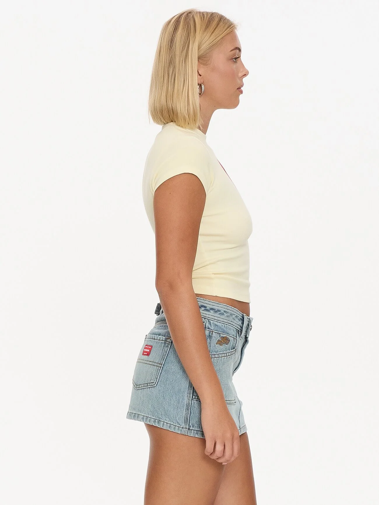 Sucks To Be You Cap Sleeve Tee - Lemon Icing - Image 6