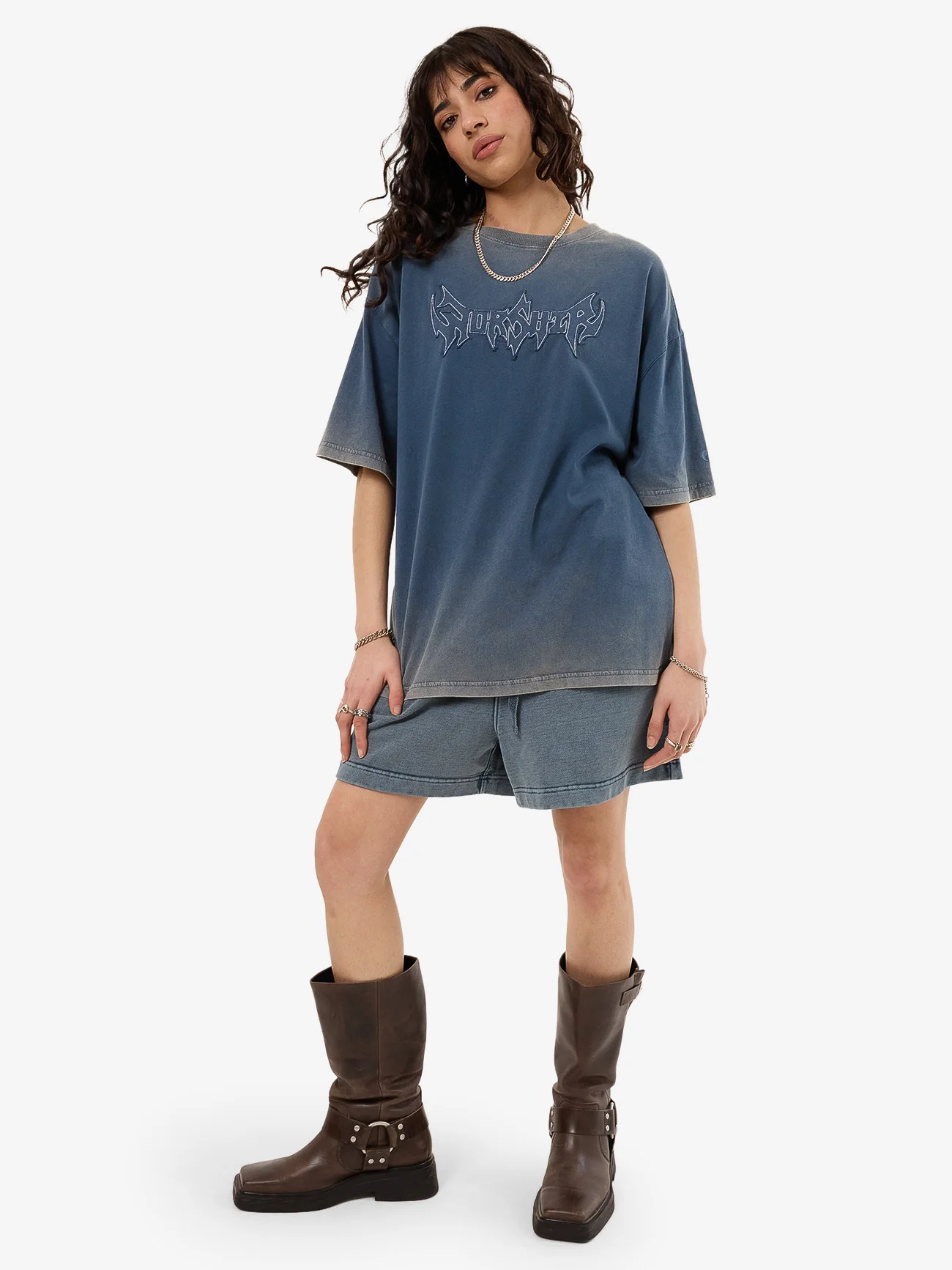 Summons Relaxed Fit Tee - Glazed Blue - Image 5