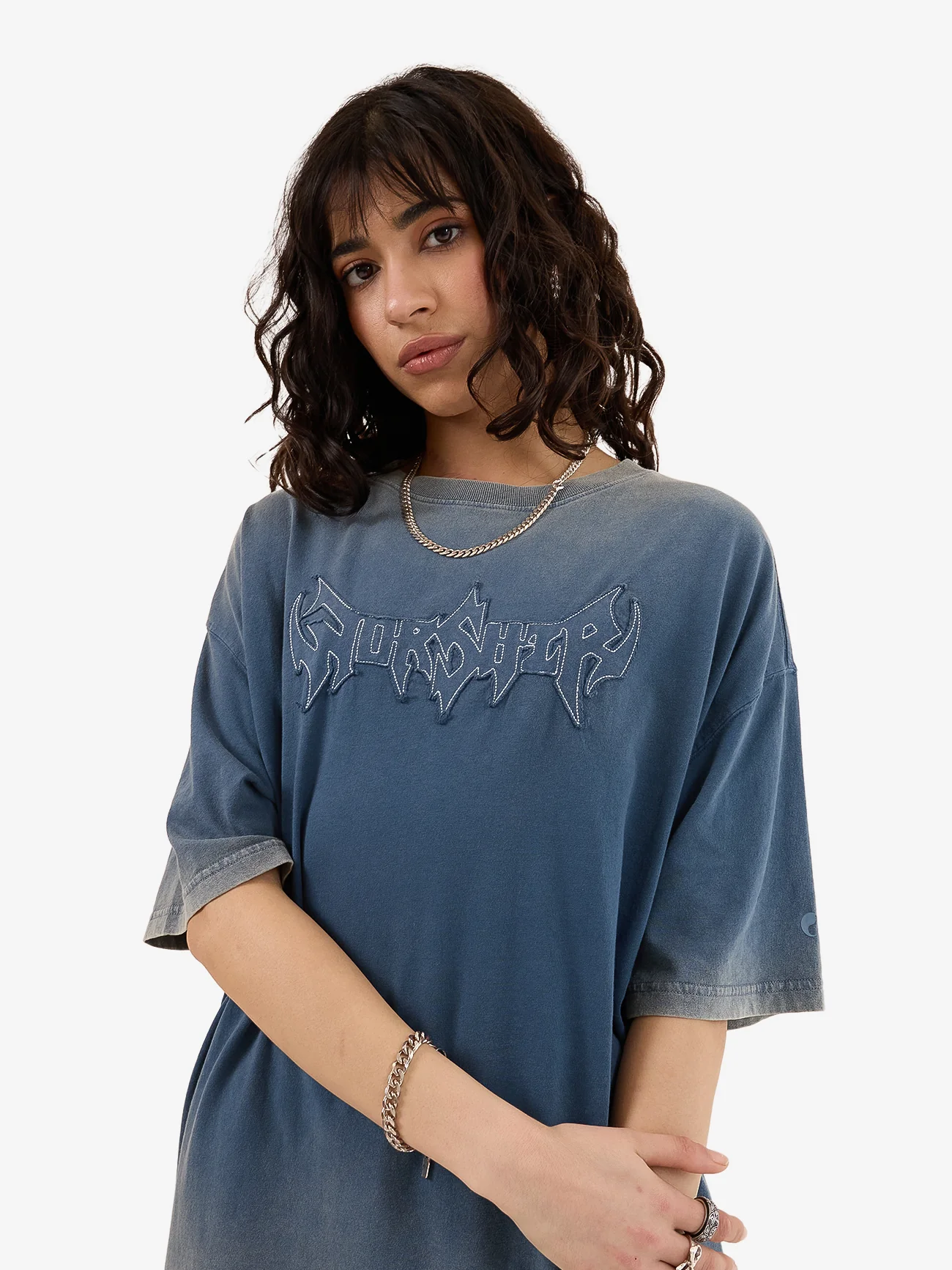 Summons Relaxed Fit Tee - Glazed Blue - Image 7