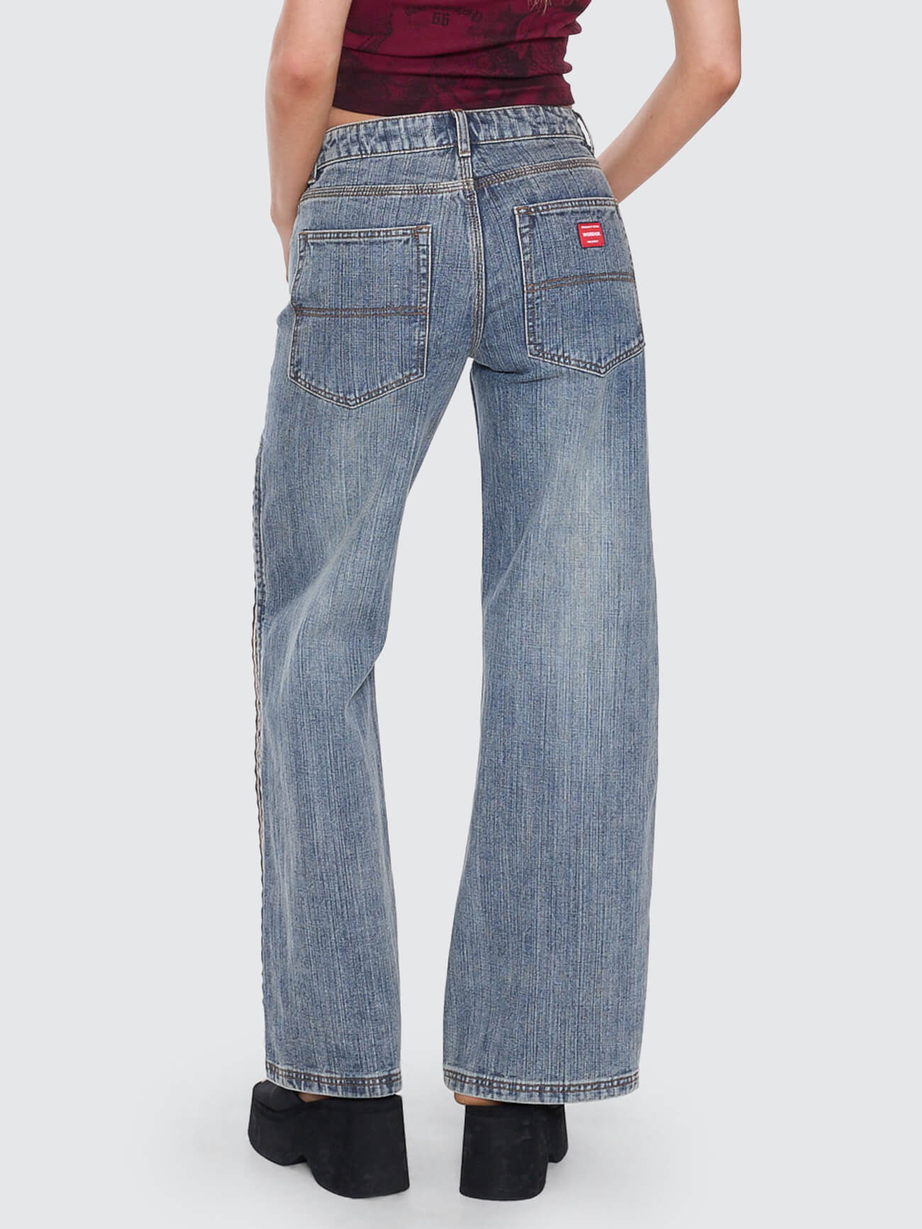 Sweeper Jean - Streaky Faded Blue - Image 4