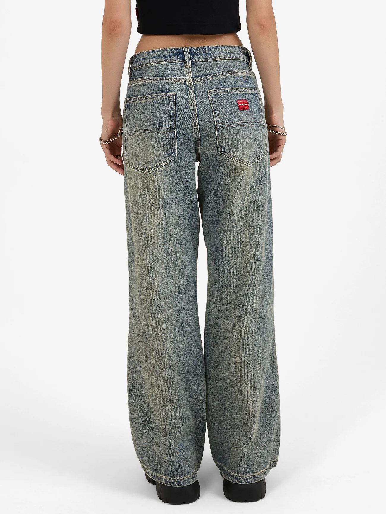 Sweeper Wide Leg Jean - Garbage Grime Blue - Image 2