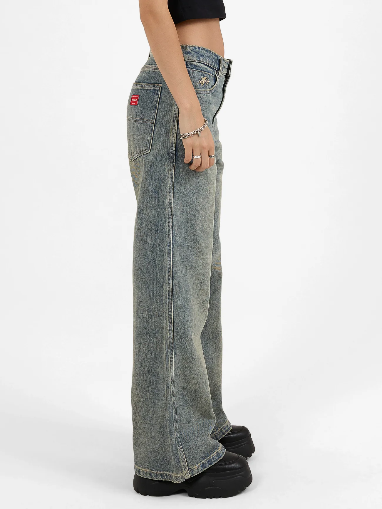 Sweeper Wide Leg Jean - Garbage Grime Blue - Image 3