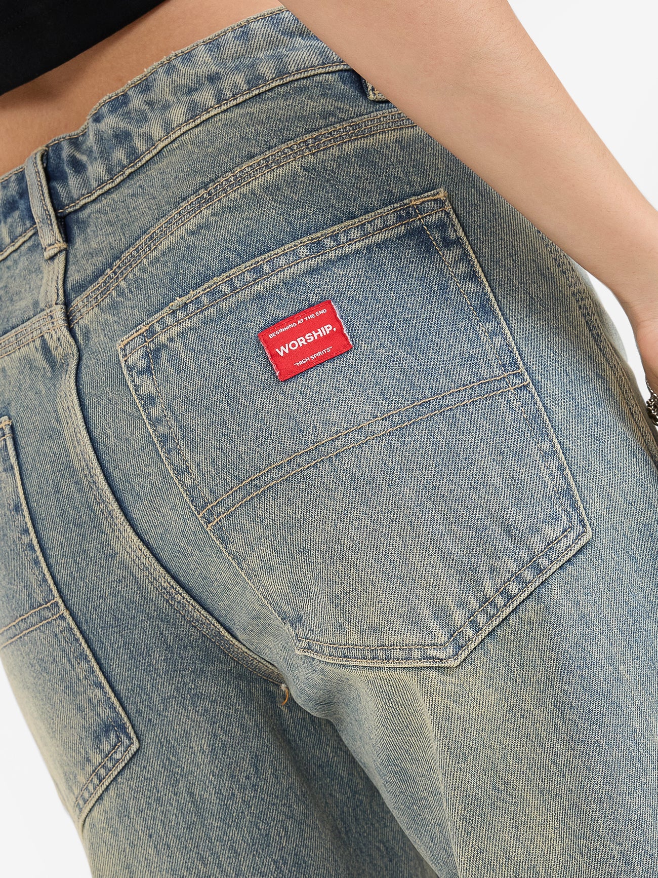 Sweeper Wide Leg Jean - Garbage Grime Blue - Image 7
