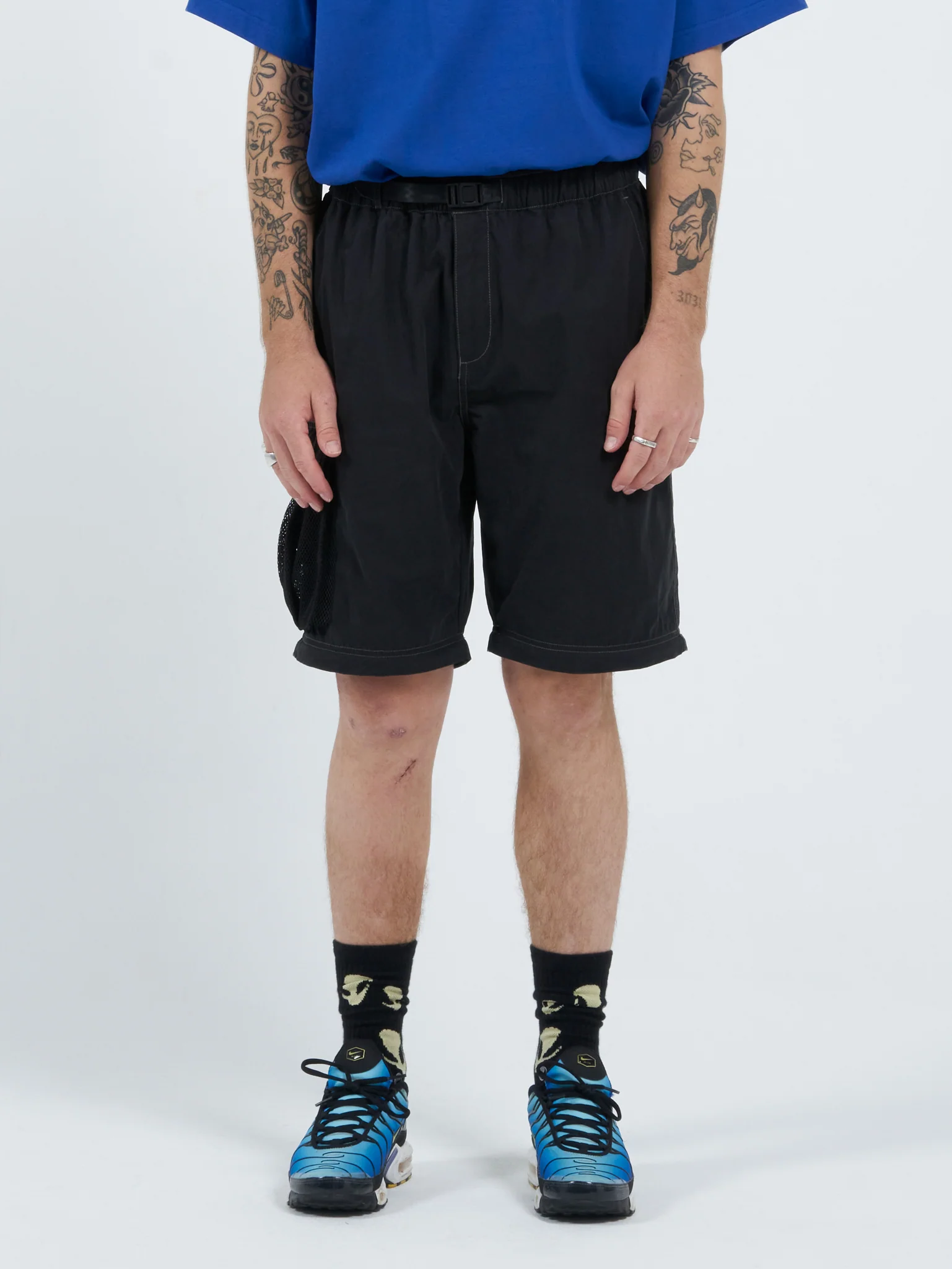 Symbolist Zip Off Nylon Cargo Pant - Washed Black - Image 2