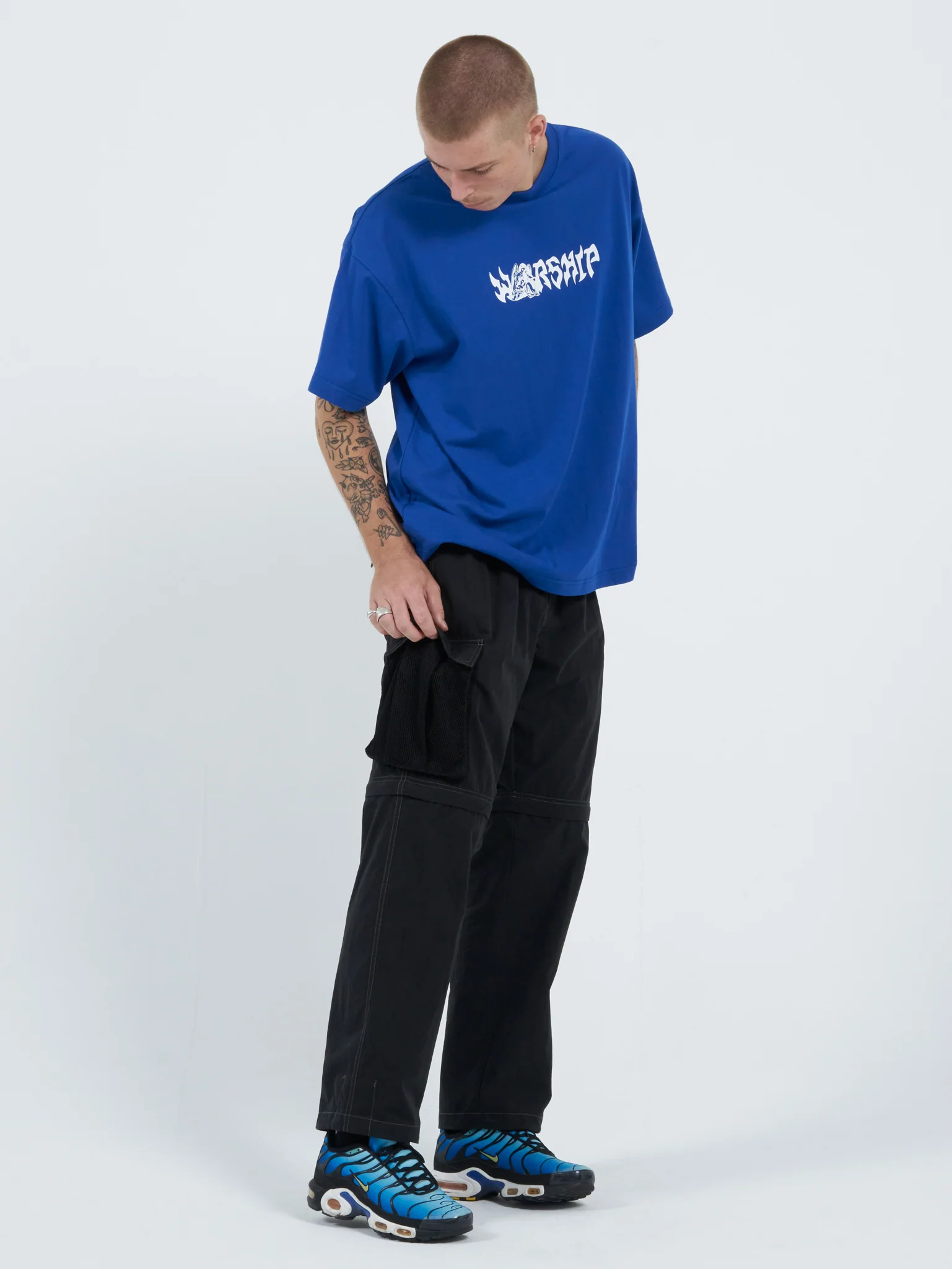 Symbolist Zip Off Nylon Cargo Pant - Washed Black - Image 4
