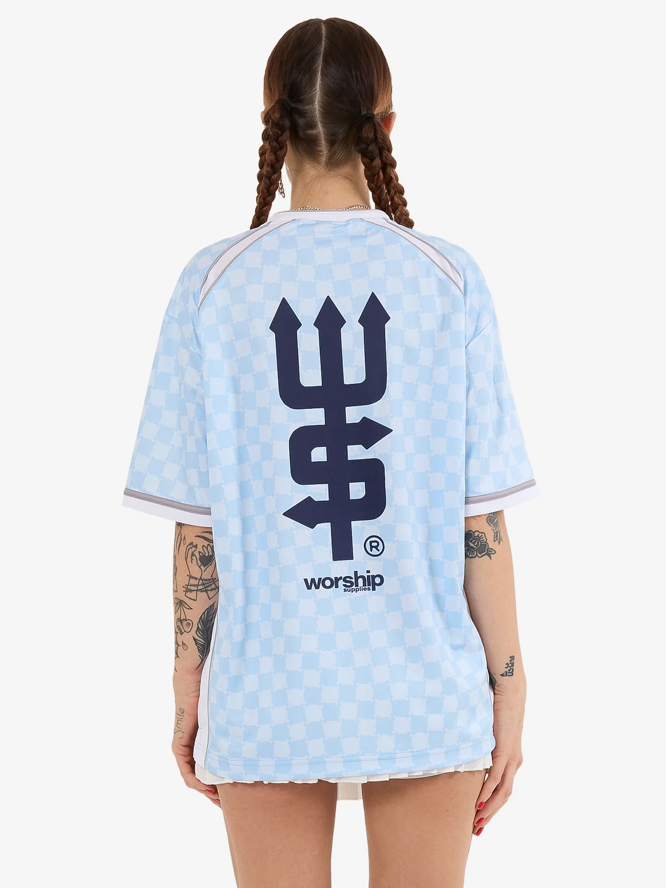 Take A Trip V Neck Football Jersey - Ice Melt - Image 2