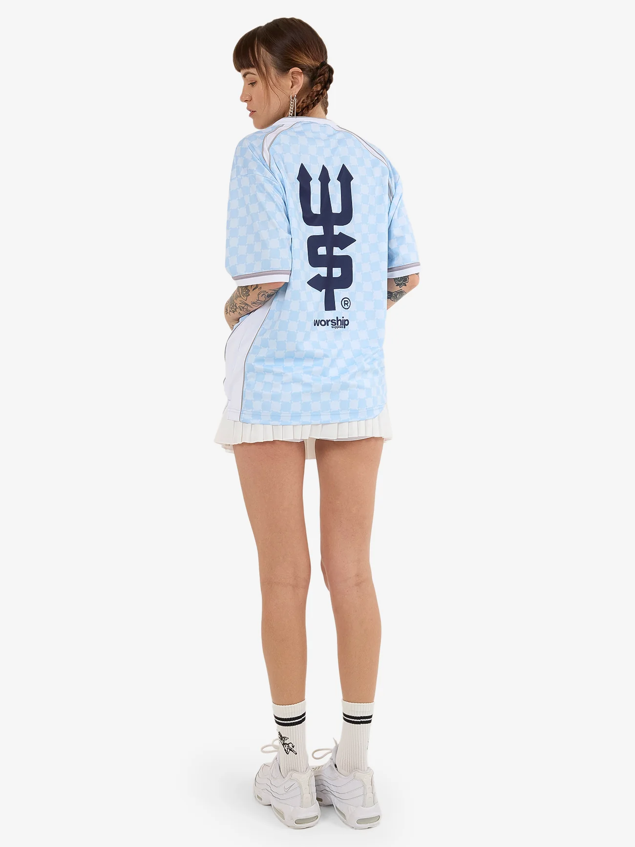 Take A Trip V Neck Football Jersey - Ice Melt - Image 6