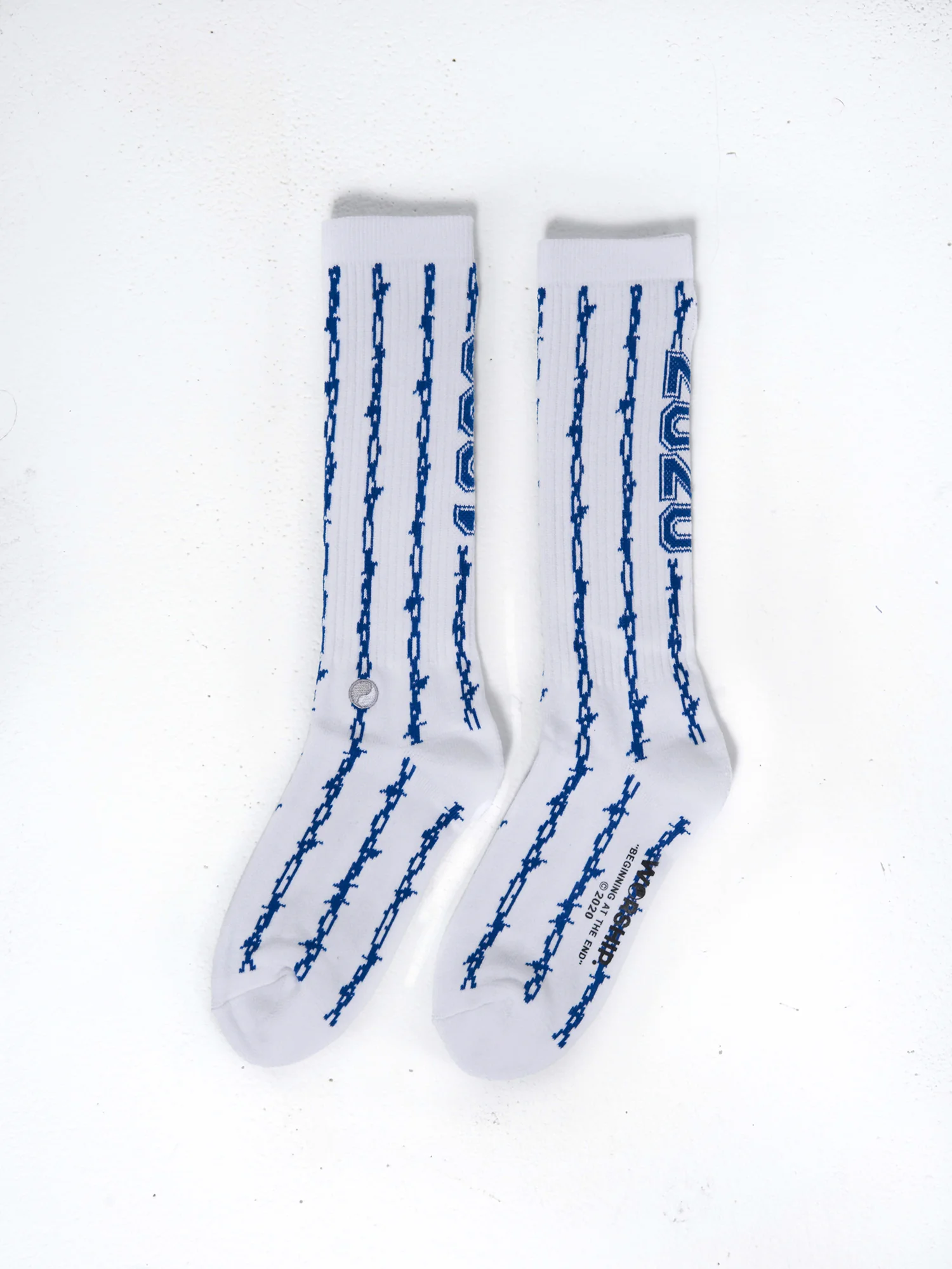 Team Spirit 3 Pack Socks - Black-White-Levitation Blue - Image 3