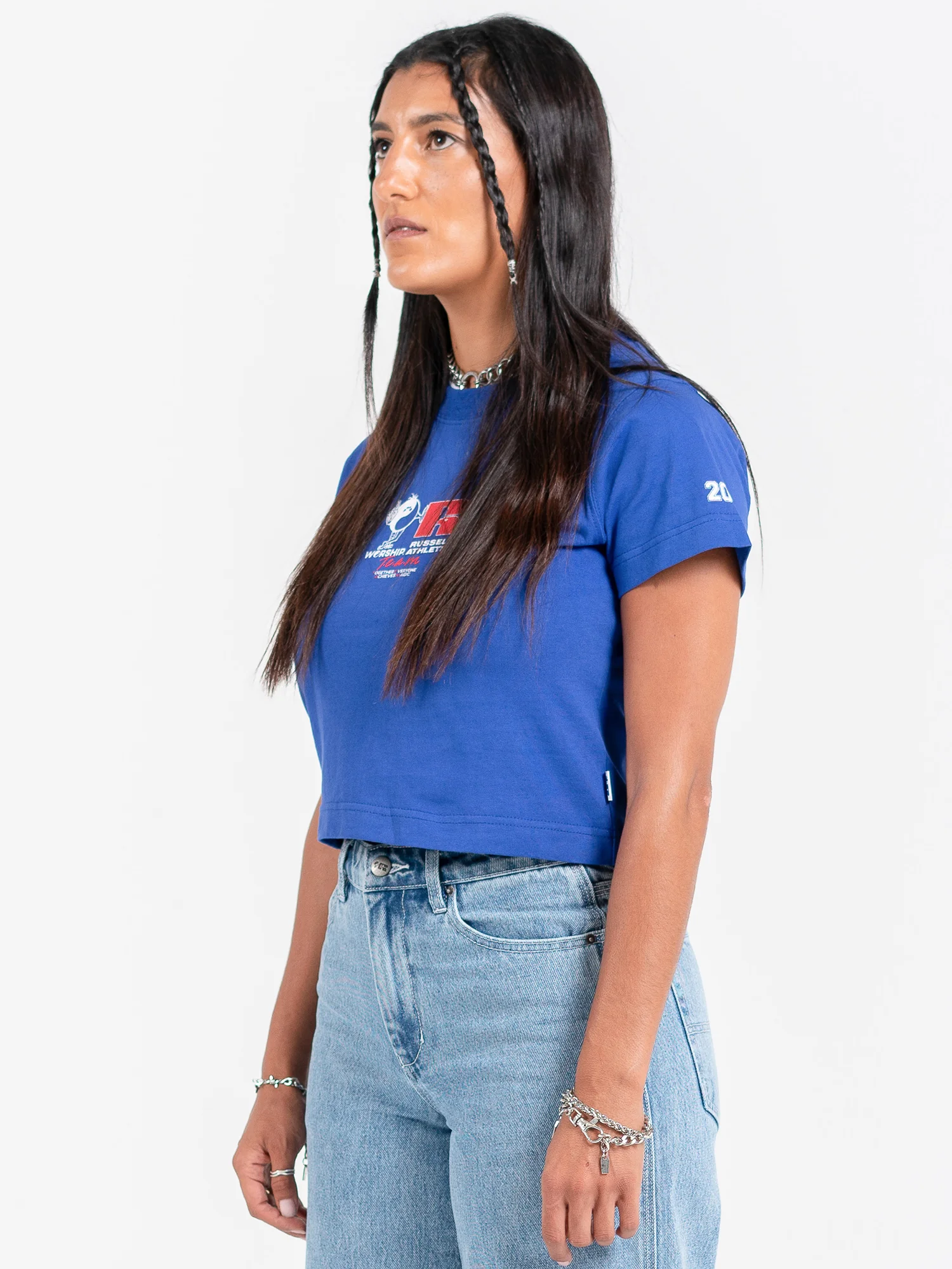 Team Spirit Boy Tee - Levitation Blue Vintage Washed - Image 3