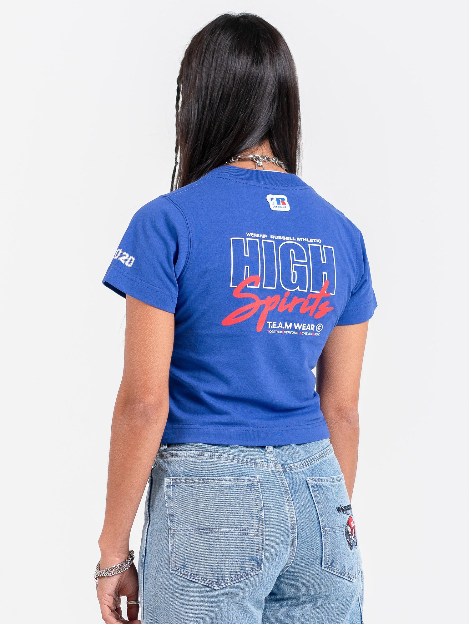 Team Spirit Boy Tee - Levitation Blue Vintage Washed - Image 5
