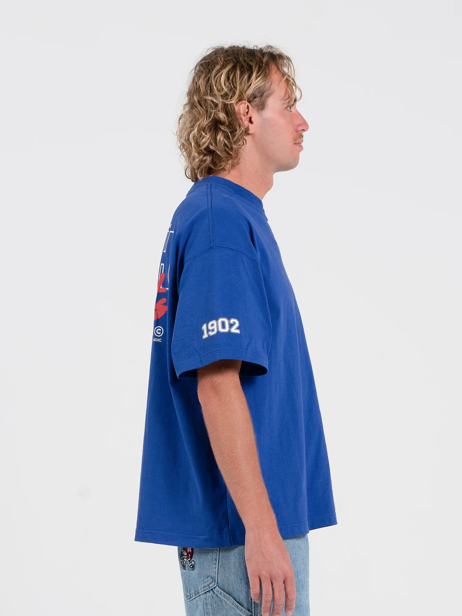 Team Spirit Os Tee - Levitation Blue Vintage Washed - Image 7