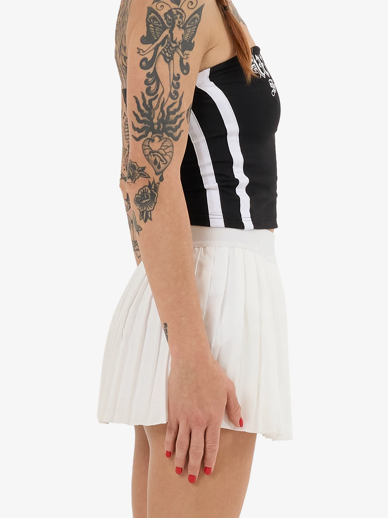 Tease Pleated Skort - White - Image 4