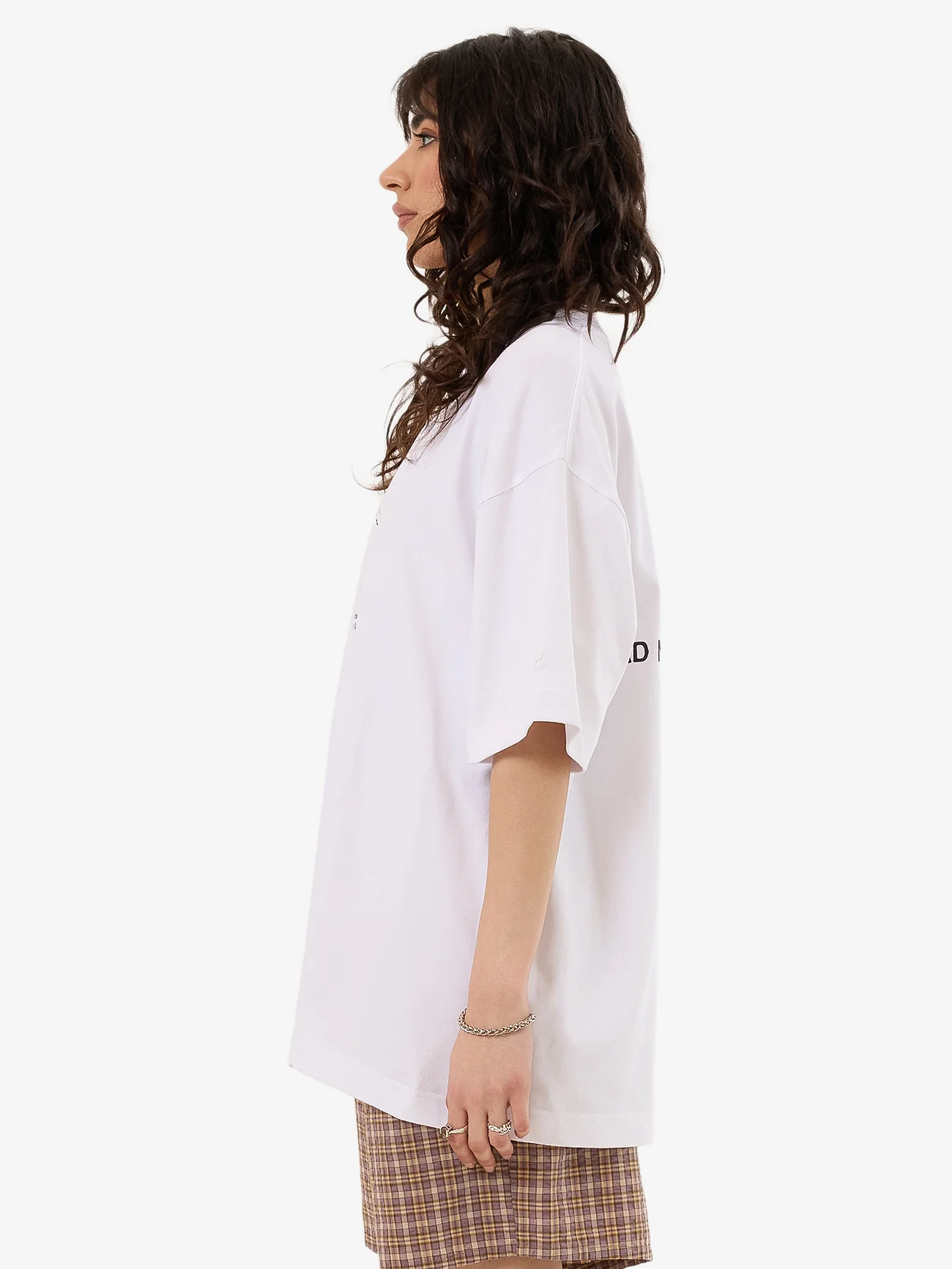 Temptation Oversize Fit Tee - White - Image 3