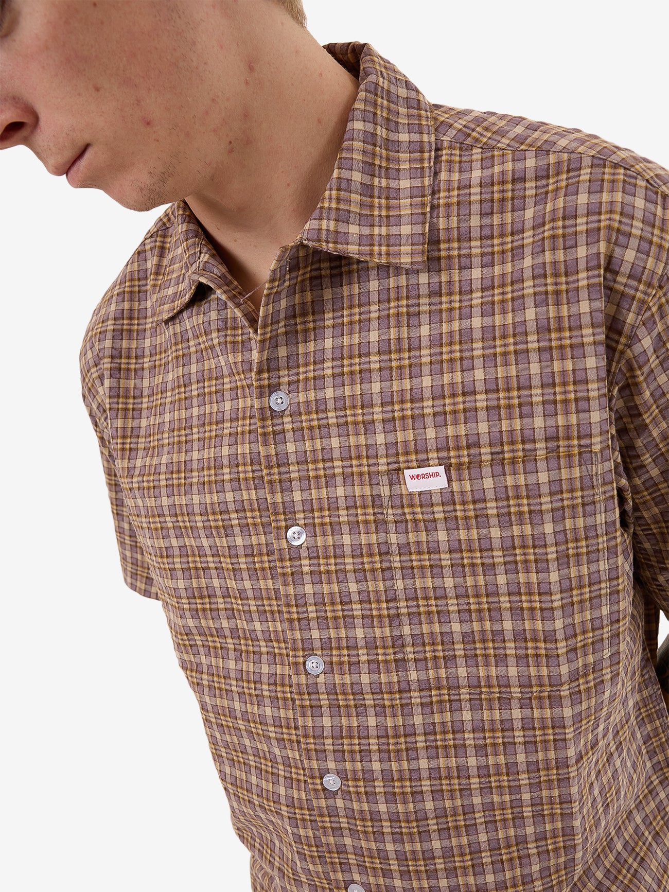 Temptation Short Sleeve Shirt - Purple Reign - Image 6