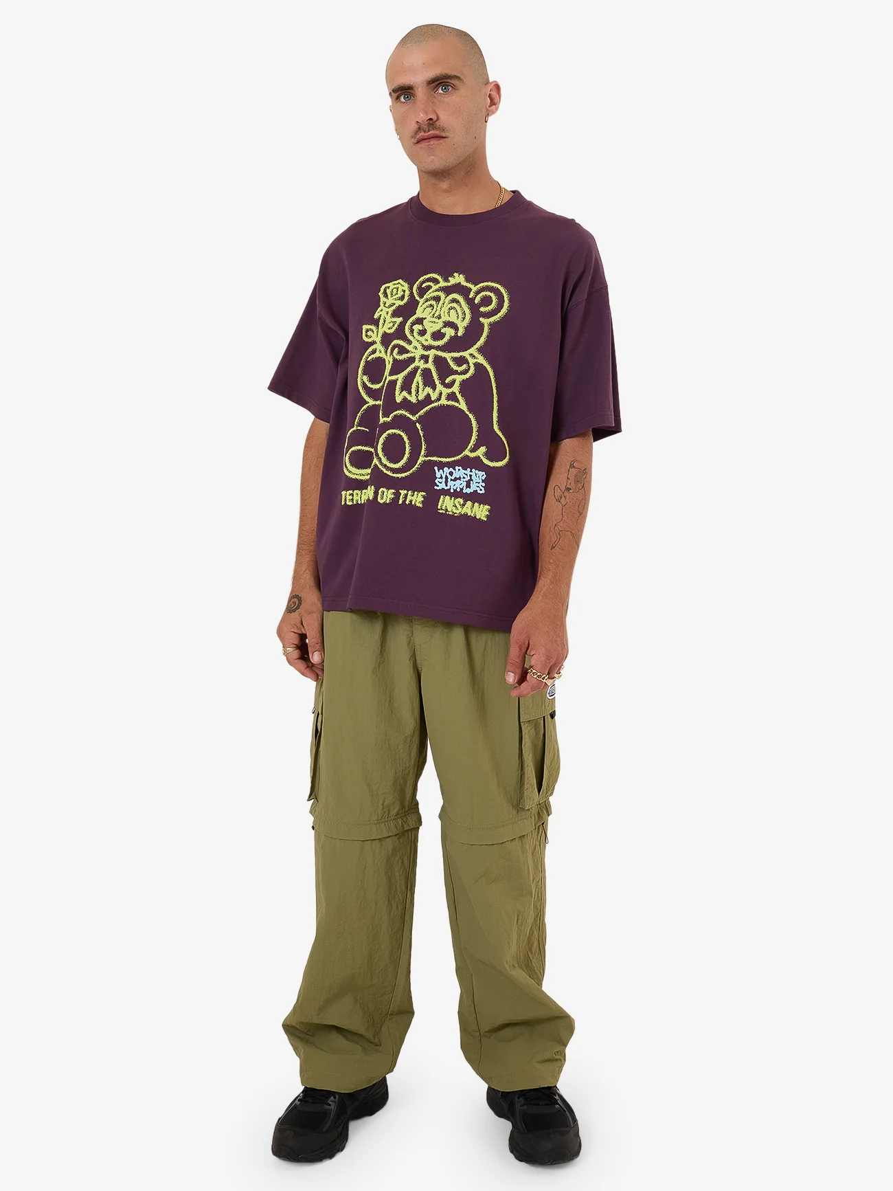 Terrain Oversized Tee - Blackberry - Image 4