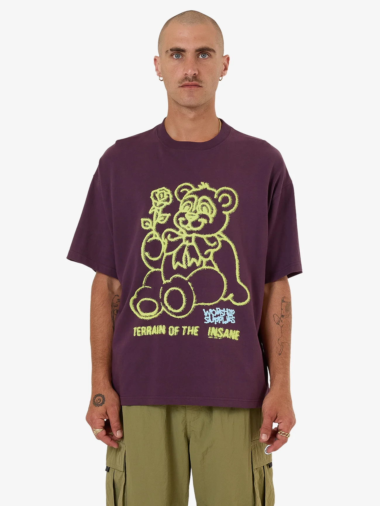 Terrain Oversized Tee - Blackberry - Image 6