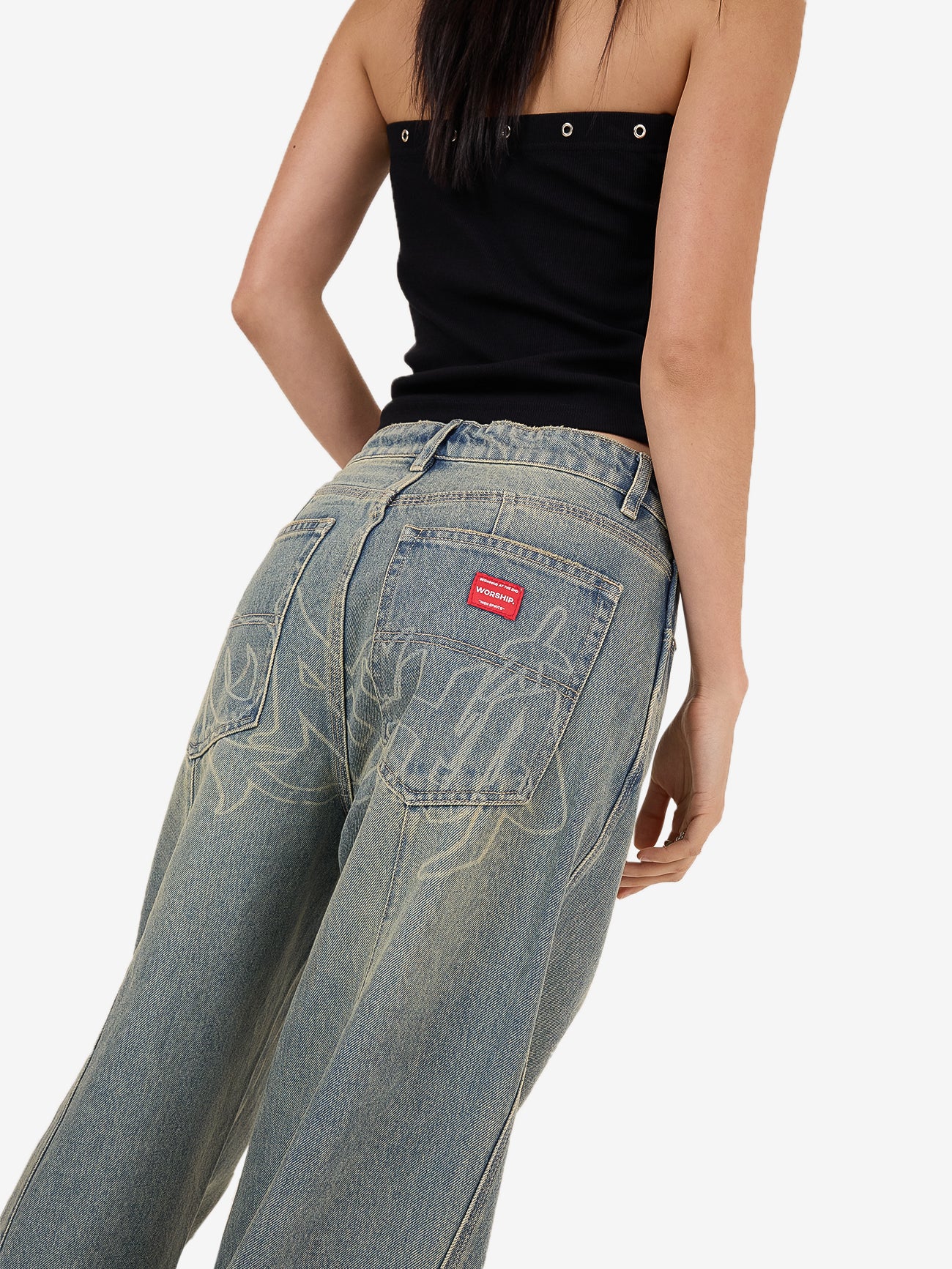 Throws Big Baggy Jean - Garbage Grime Blue - Image 3