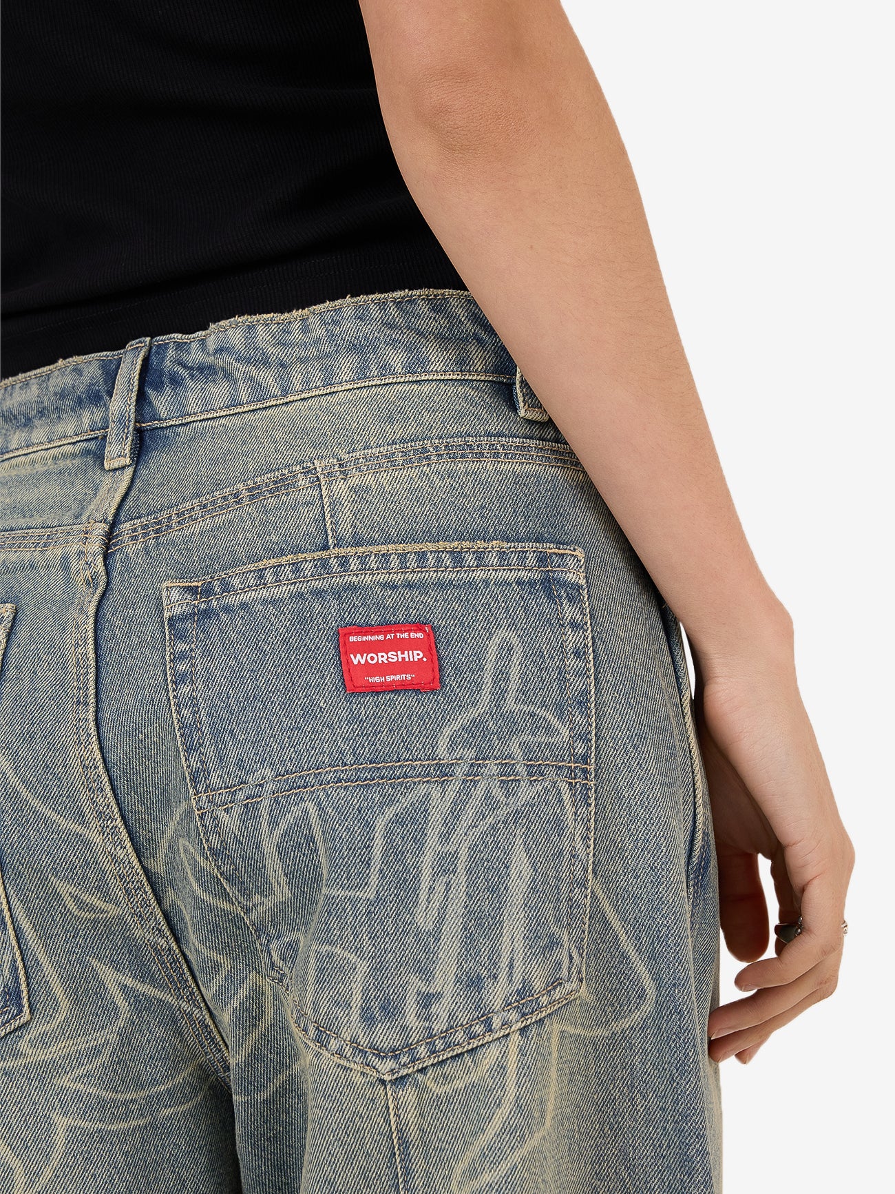Throws Big Baggy Jean - Garbage Grime Blue - Image 5