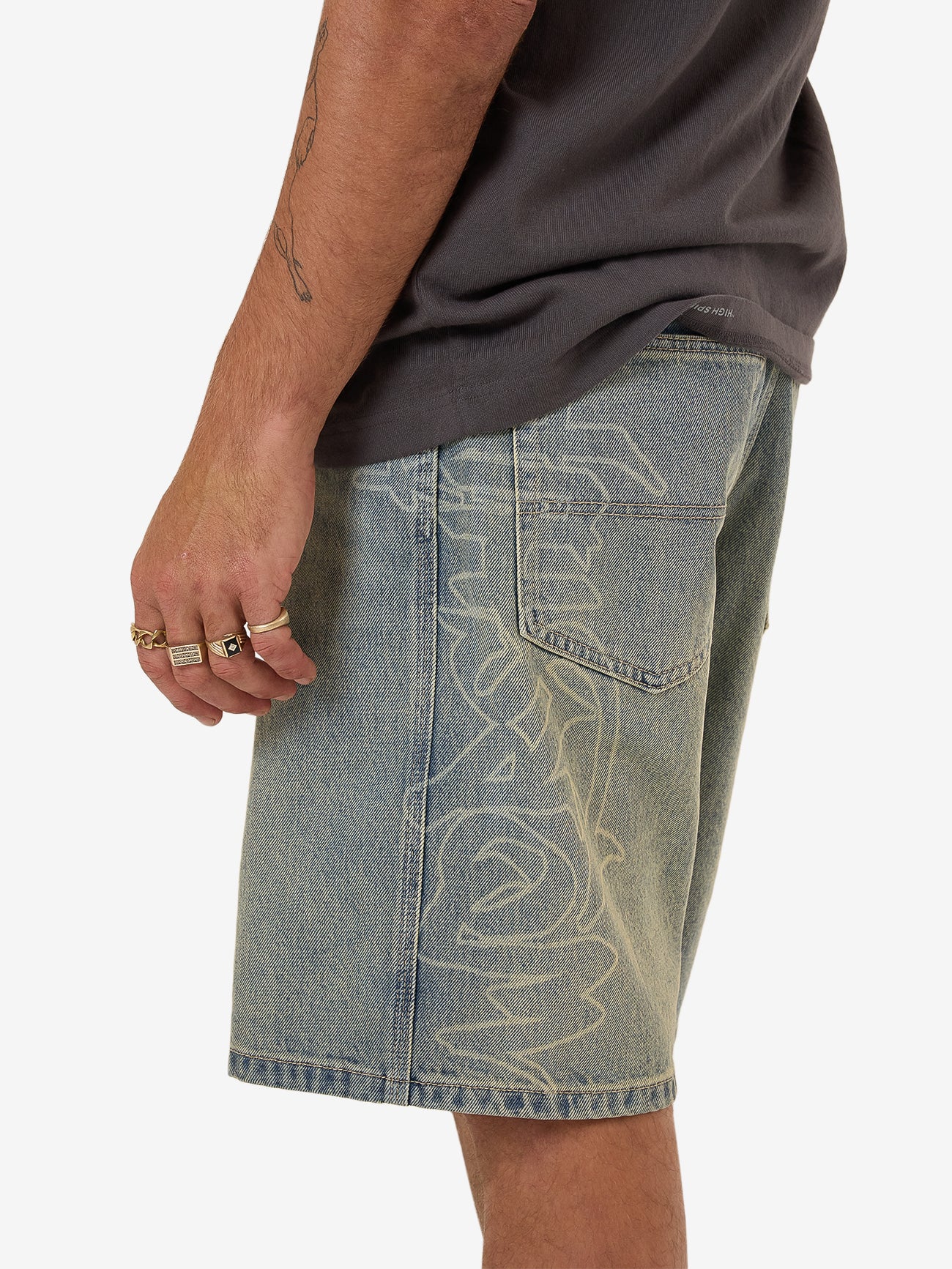 Throws Big Dawg Jean Short - Garage Grime Blue - Image 6