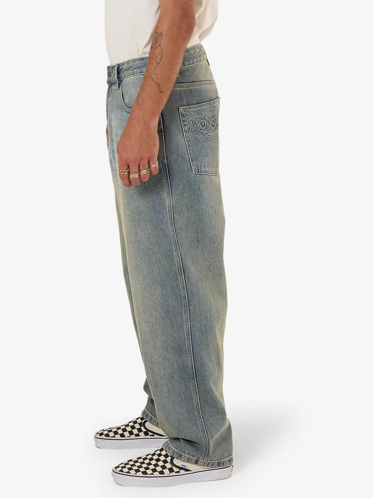 Throws Big Lounger Jean - Garage Grime Blue - Image 6