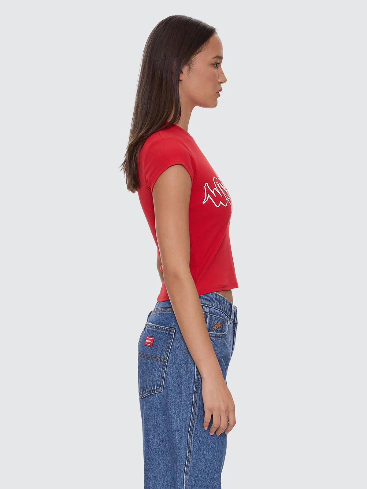 Throws Cap Sleeve Tee - Lucky Red - Image 6