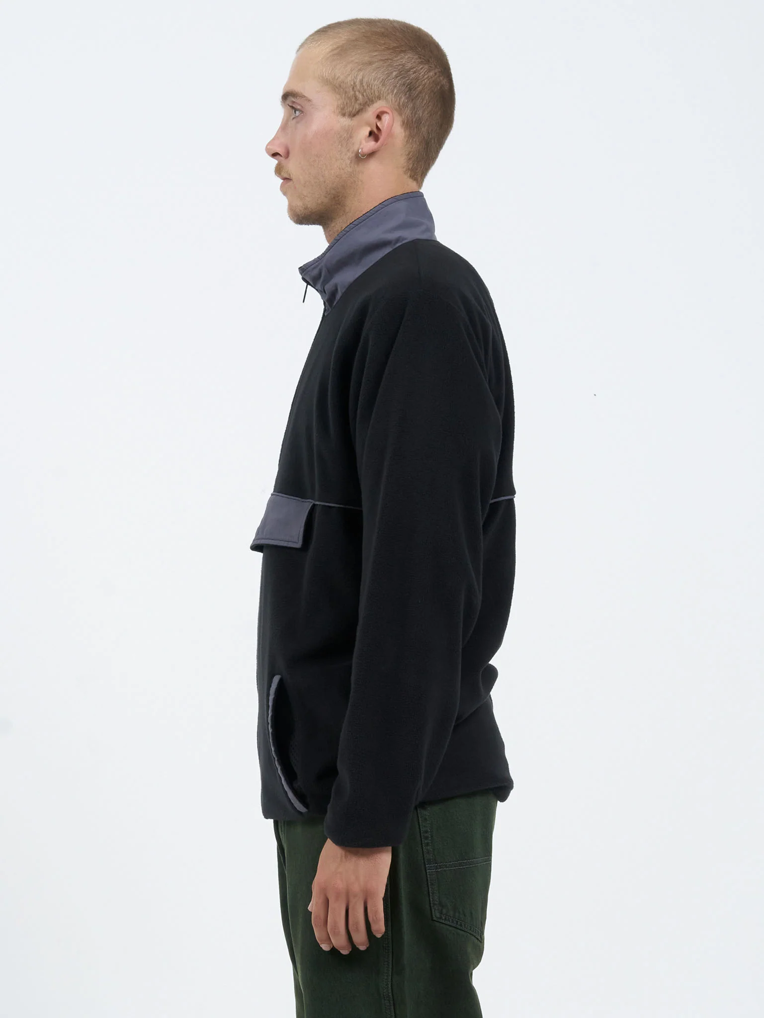 Thunderstruck Quarter Zip Polar Fleece - Black - Image 3