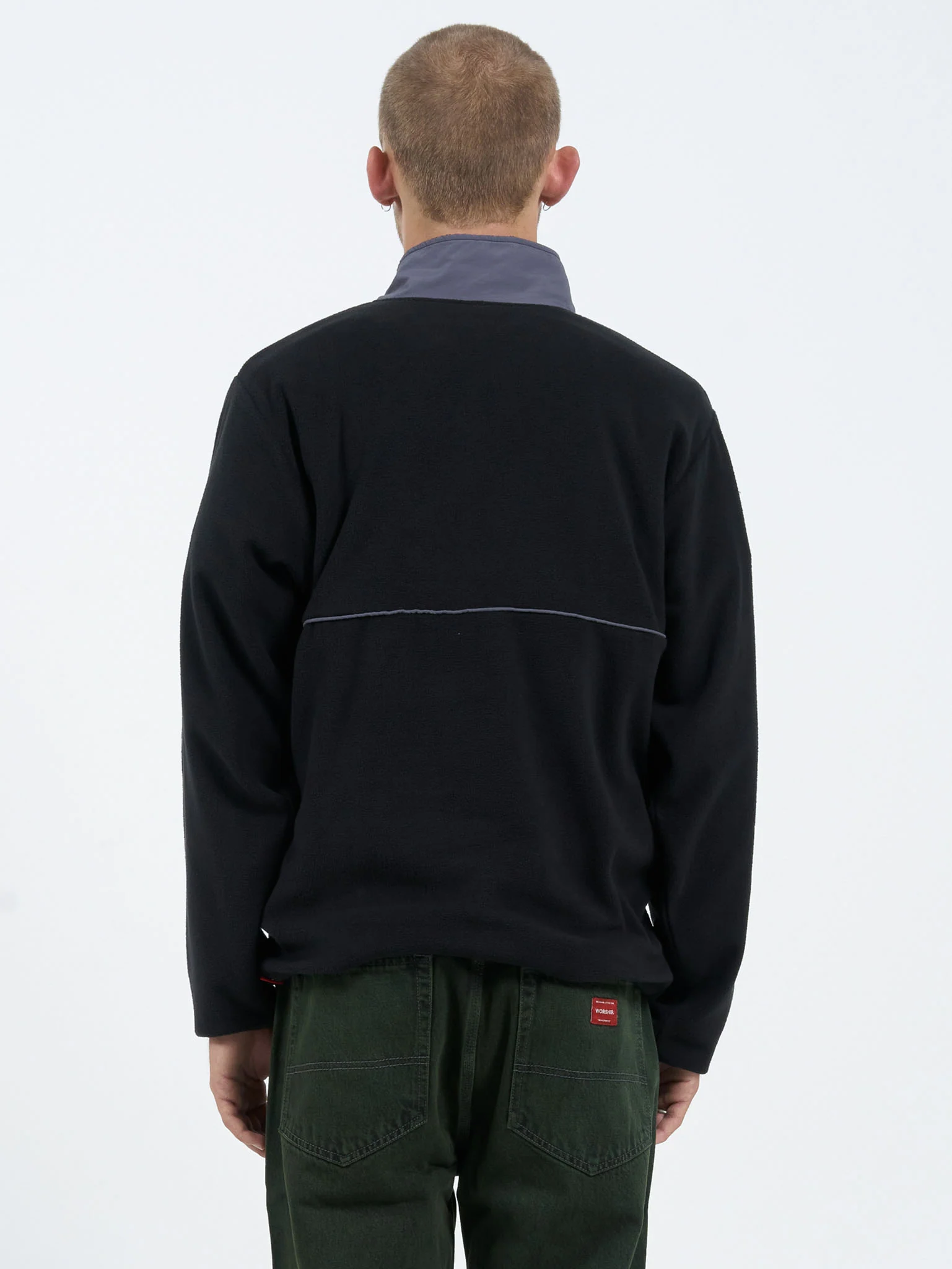 Thunderstruck Quarter Zip Polar Fleece - Black - Image 5