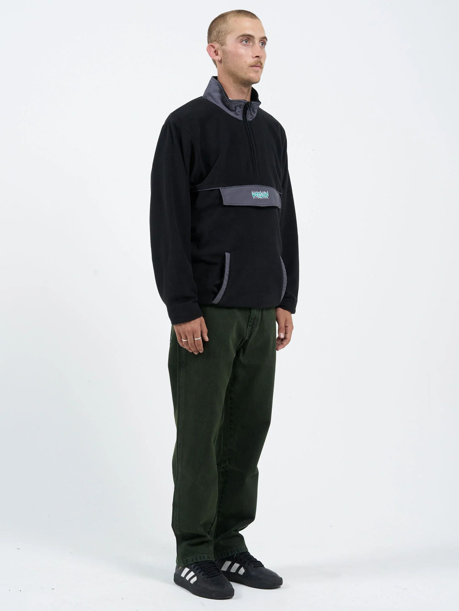 Thunderstruck Quarter Zip Polar Fleece - Black - Image 8