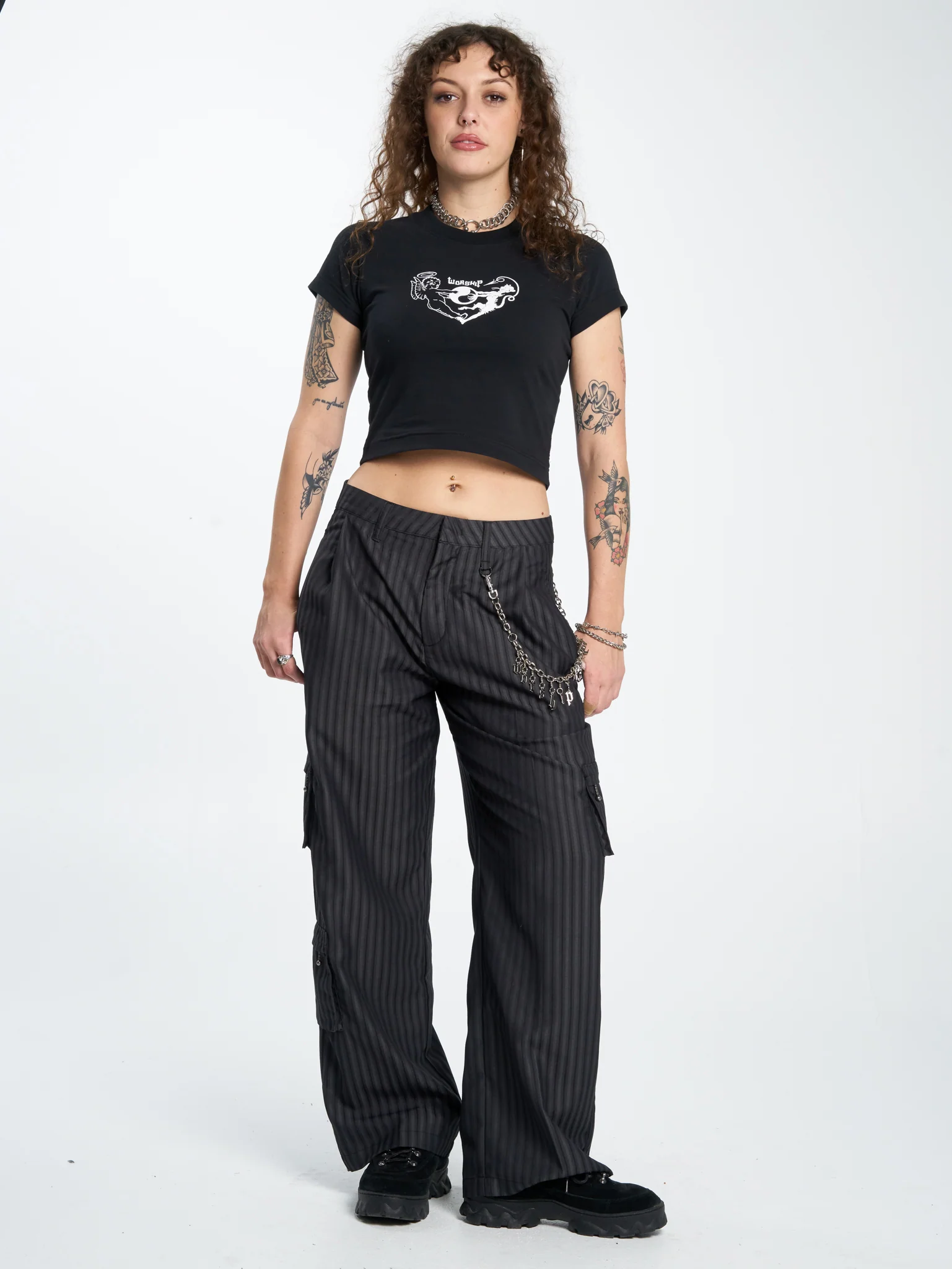 Tick Tock Cargo Suit Pant - Charcoal - Image 7