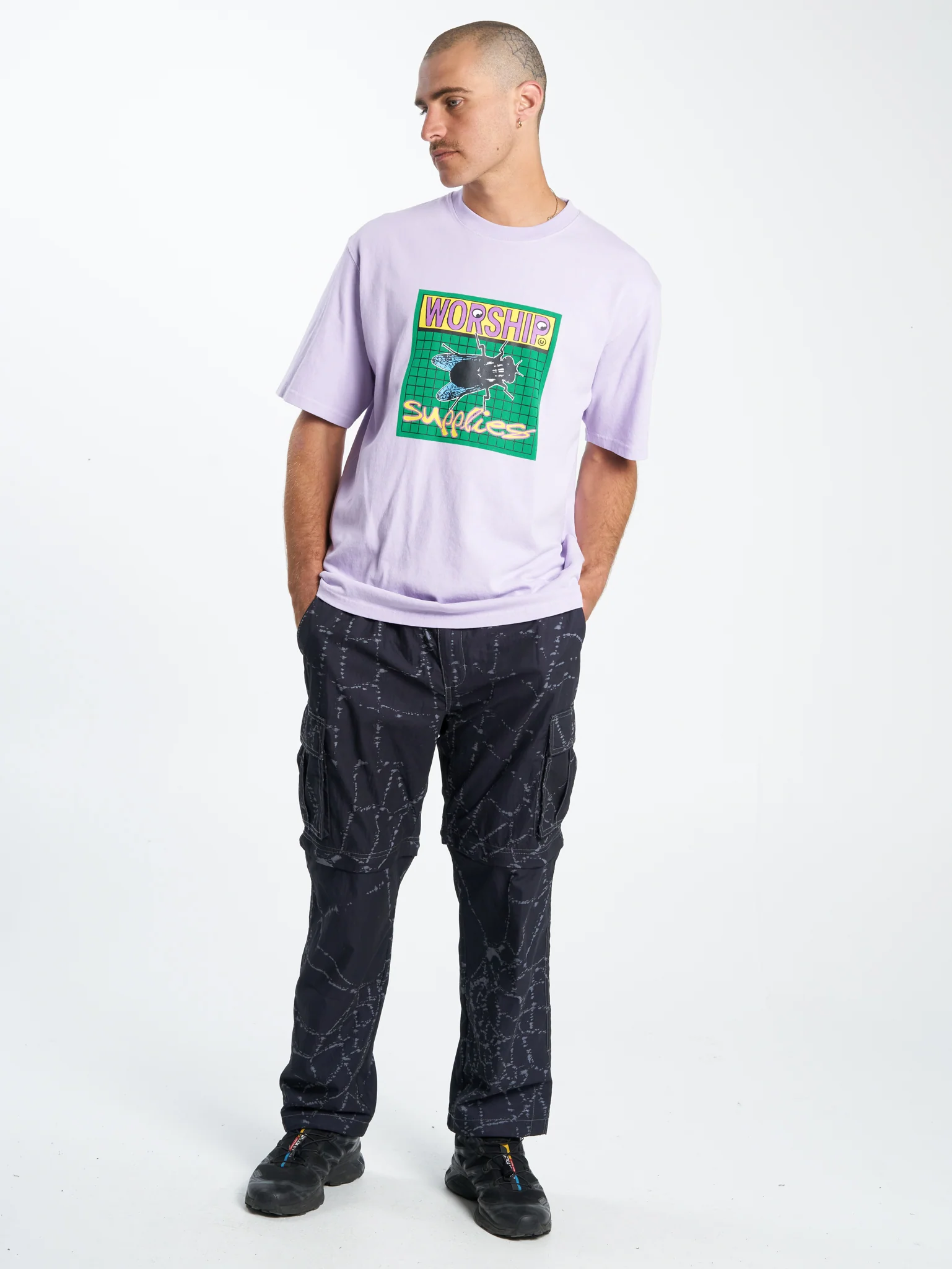 Time Flys Tee - Lavender - Image 4