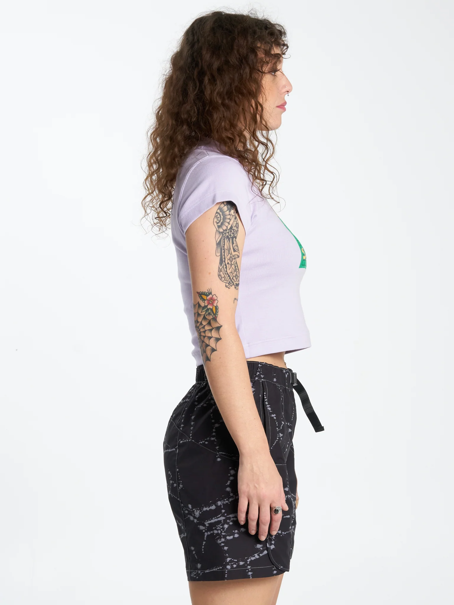Time Flys Teeny Tee - Lavender - Image 4