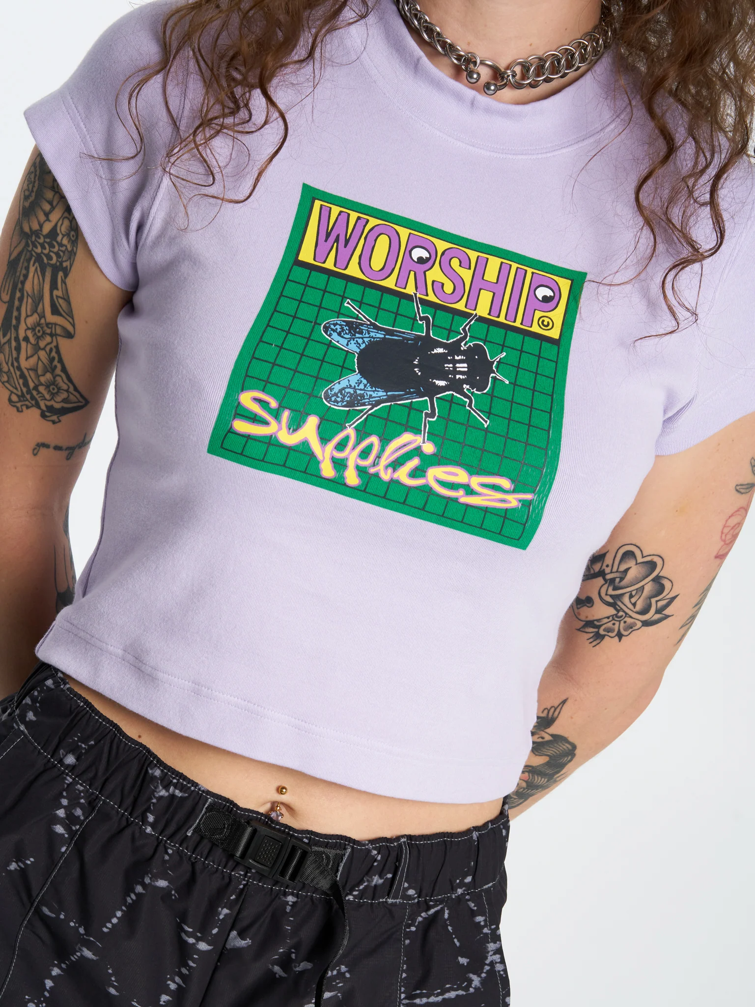 Time Flys Teeny Tee - Lavender - Image 5