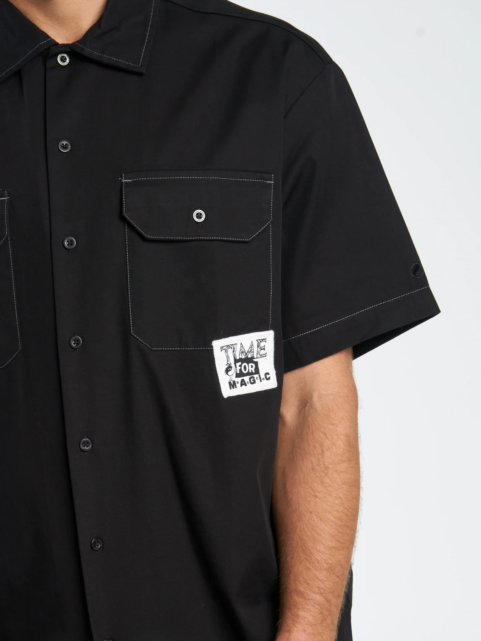 Time for Magic Work Shirt - Black - Image 6