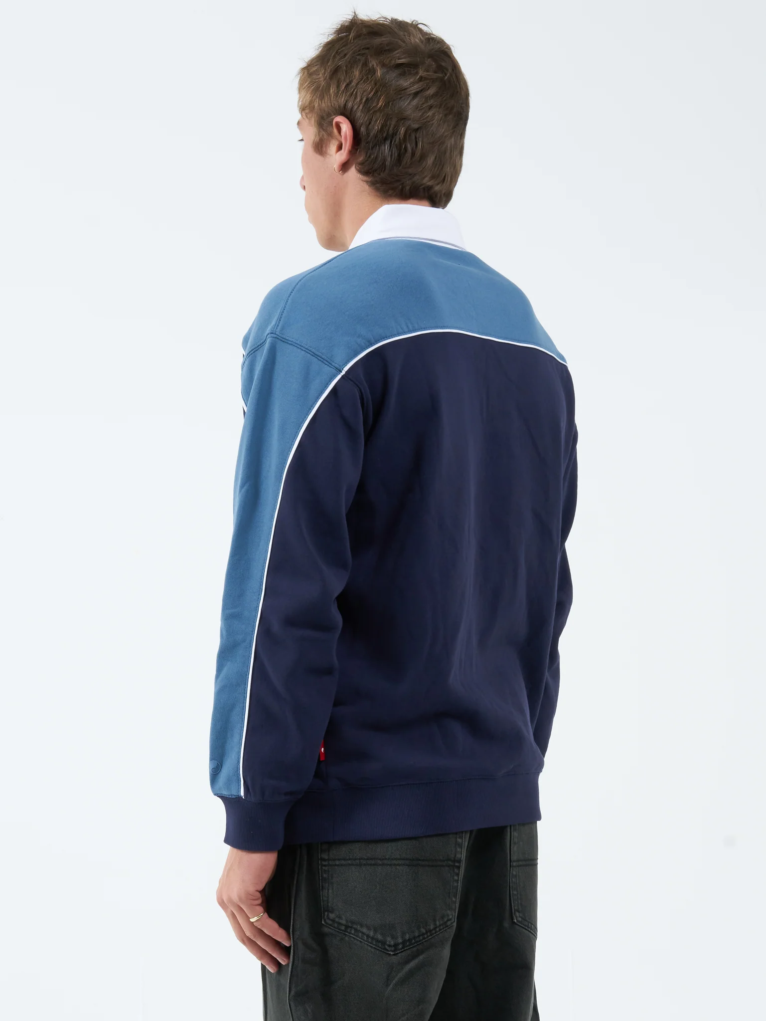 Tommy Gun Rugby Crew Fleece - Peacoat Blue - Image 4