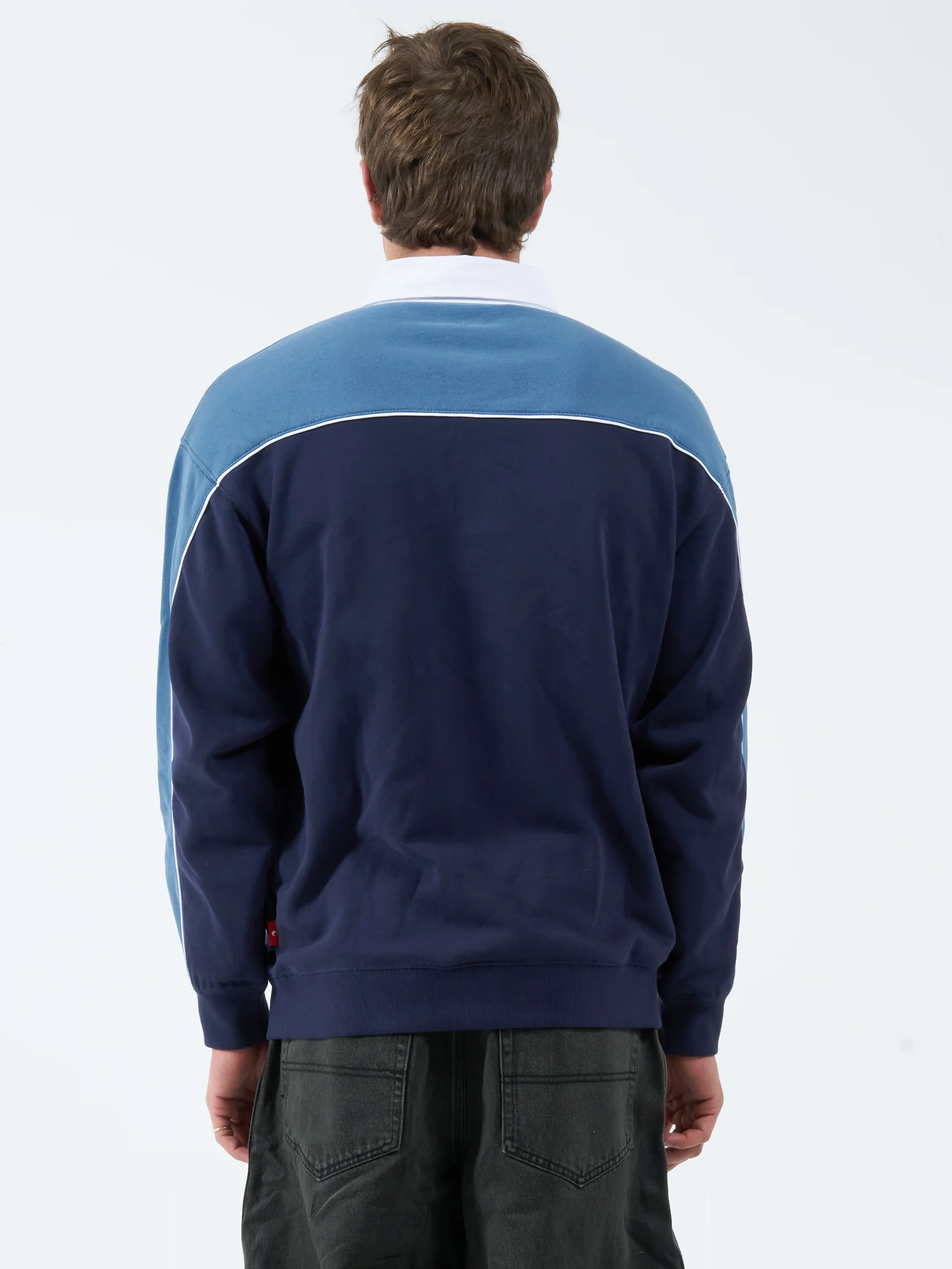 Tommy Gun Rugby Crew Fleece - Peacoat Blue - Image 5