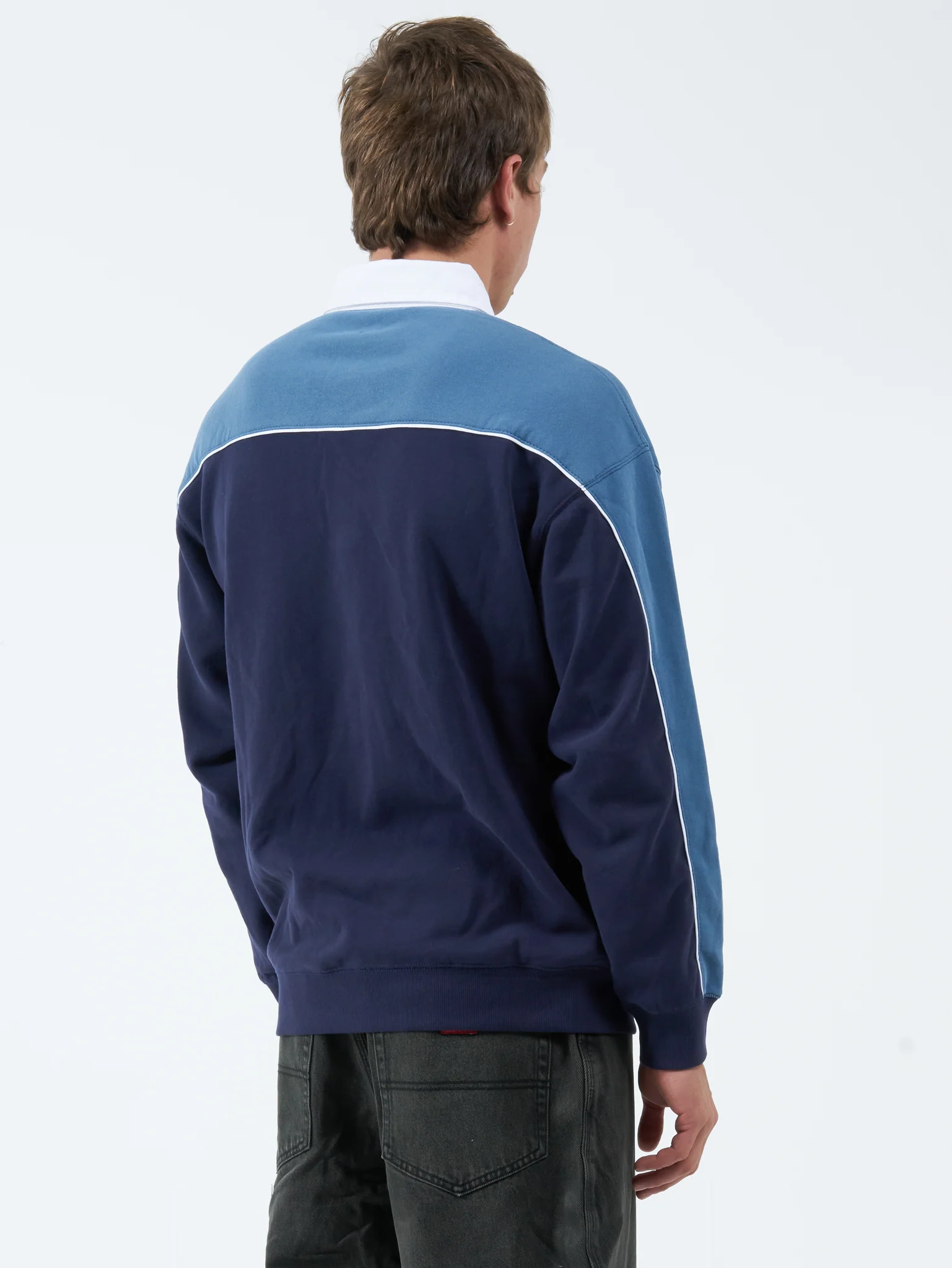 Tommy Gun Rugby Crew Fleece - Peacoat Blue - Image 6