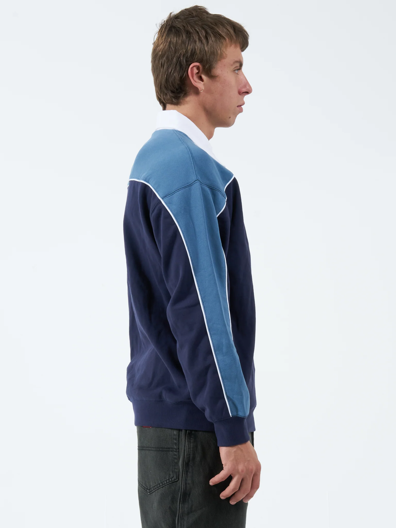 Tommy Gun Rugby Crew Fleece - Peacoat Blue - Image 7
