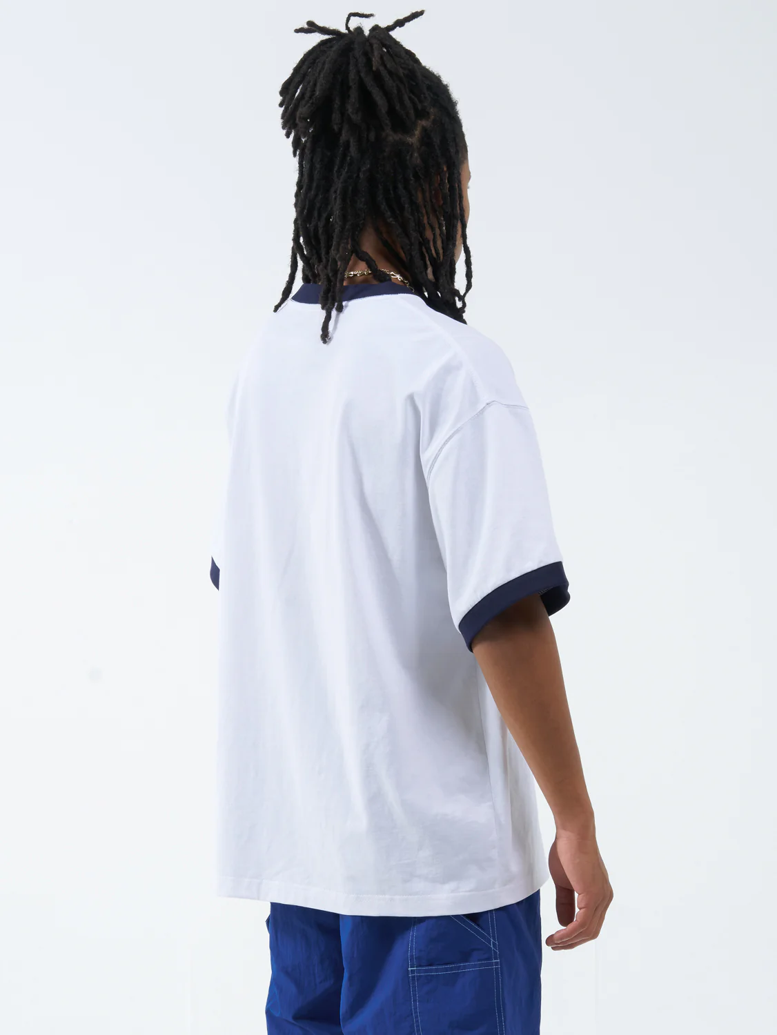 Tommy Two Box Fit Oversize Ringer Tee - White - Image 6