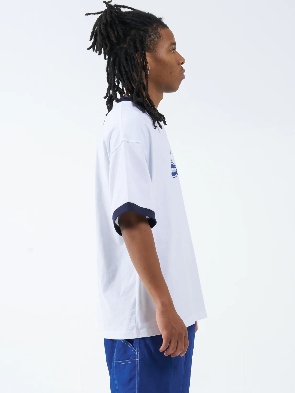 Tommy Two Box Fit Oversize Ringer Tee - White - Image 7