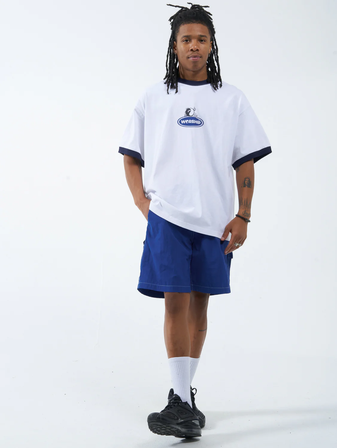 Tommy Two Box Fit Oversize Ringer Tee - White - Image 9
