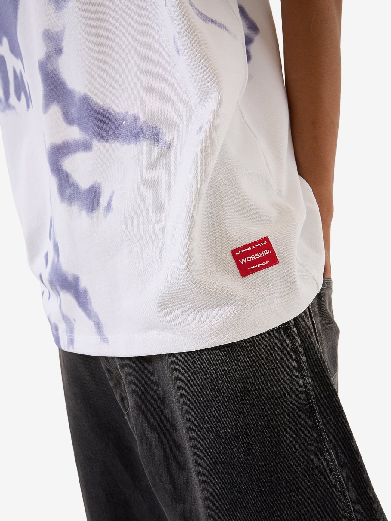 Torment Oversize Tee - White - Image 6
