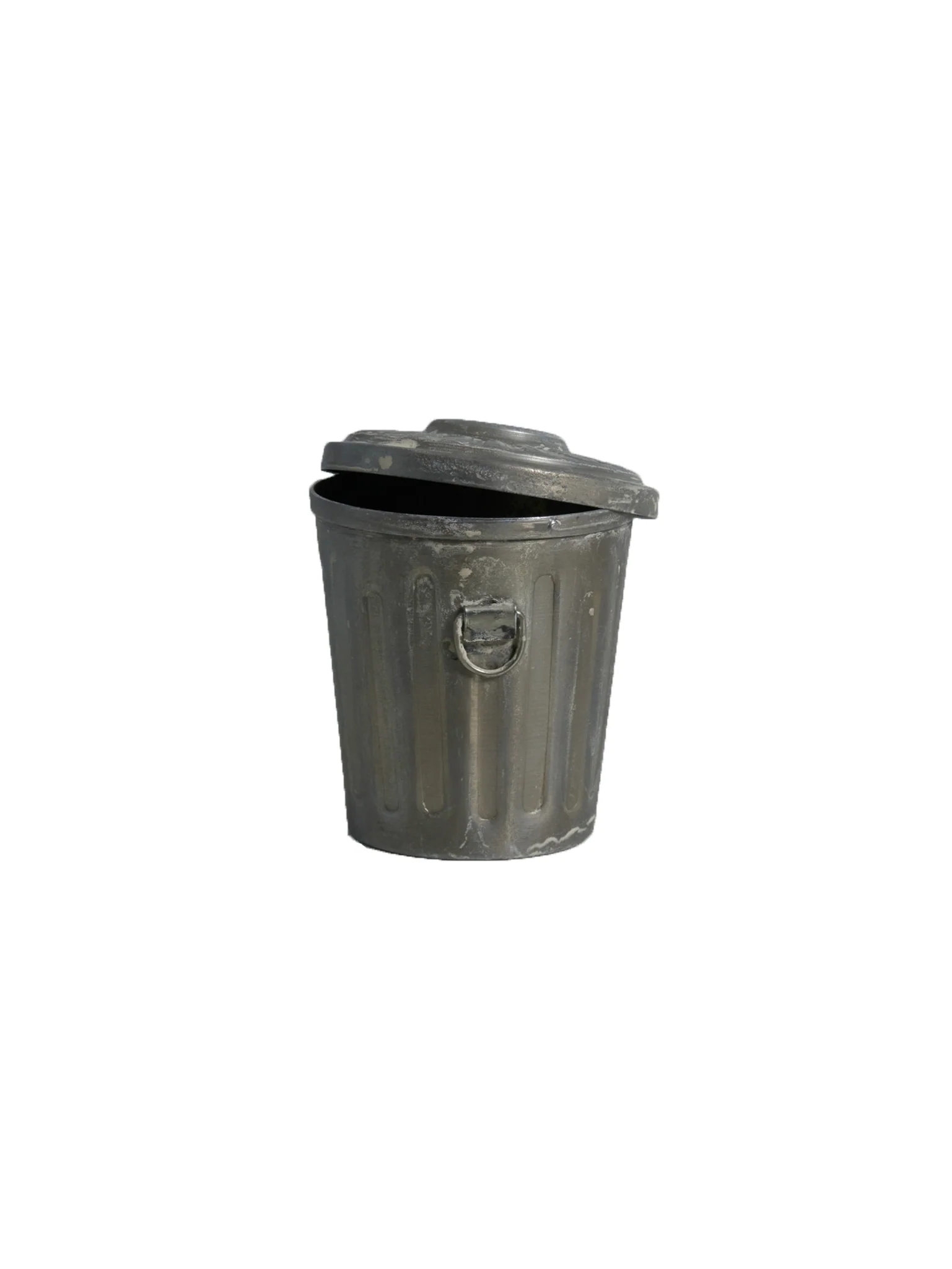 Trash Can Incense Holder - Antique Silver - Image 2