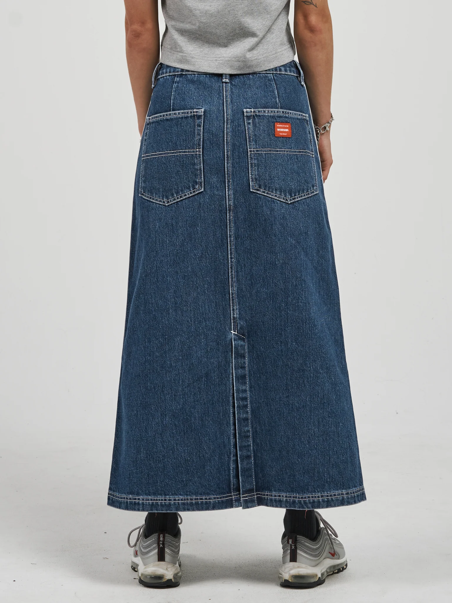 Trasher Maxi Skirt - Worship Blues - Image 2
