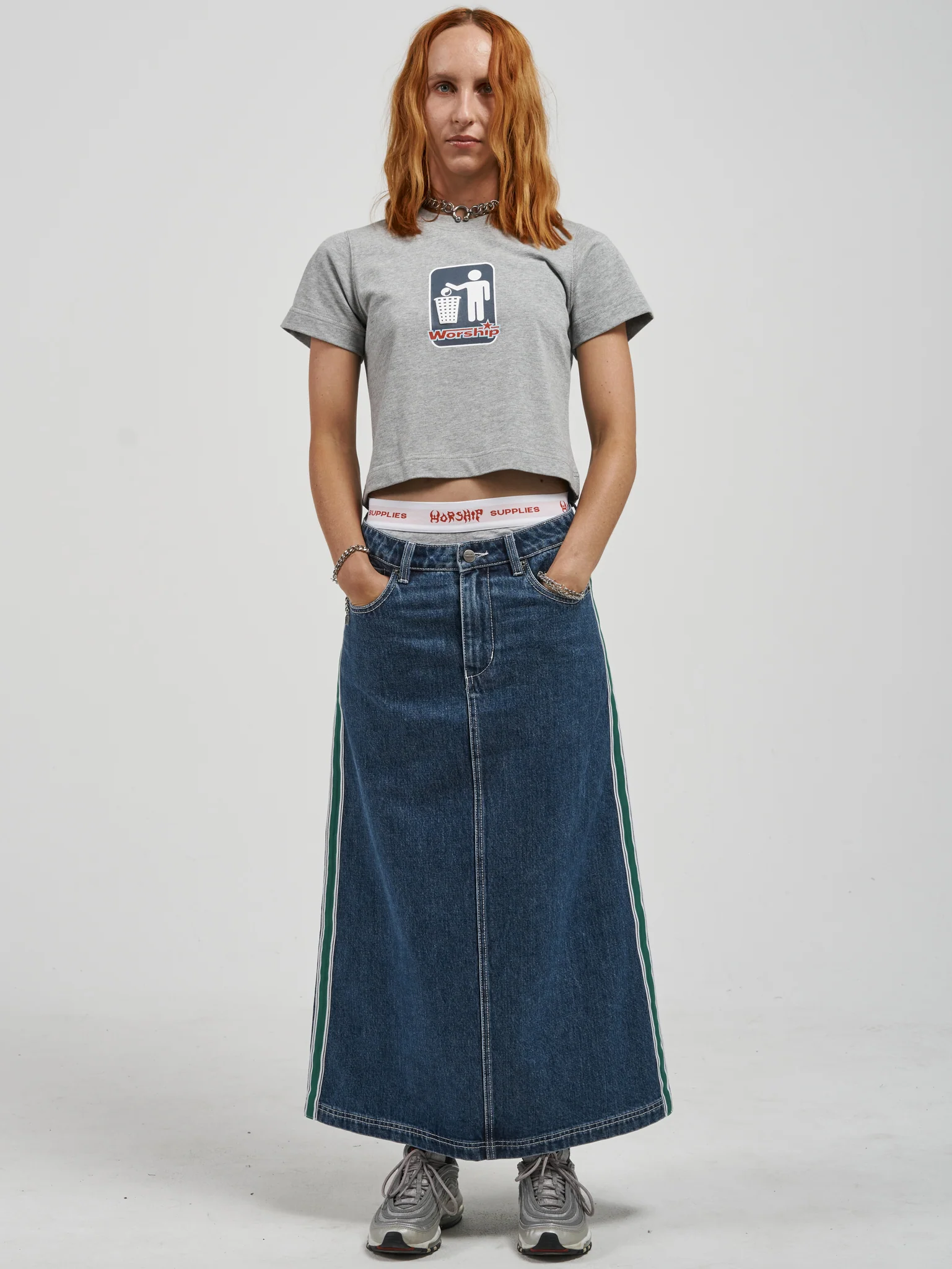 Trasher Maxi Skirt - Worship Blues - Image 5