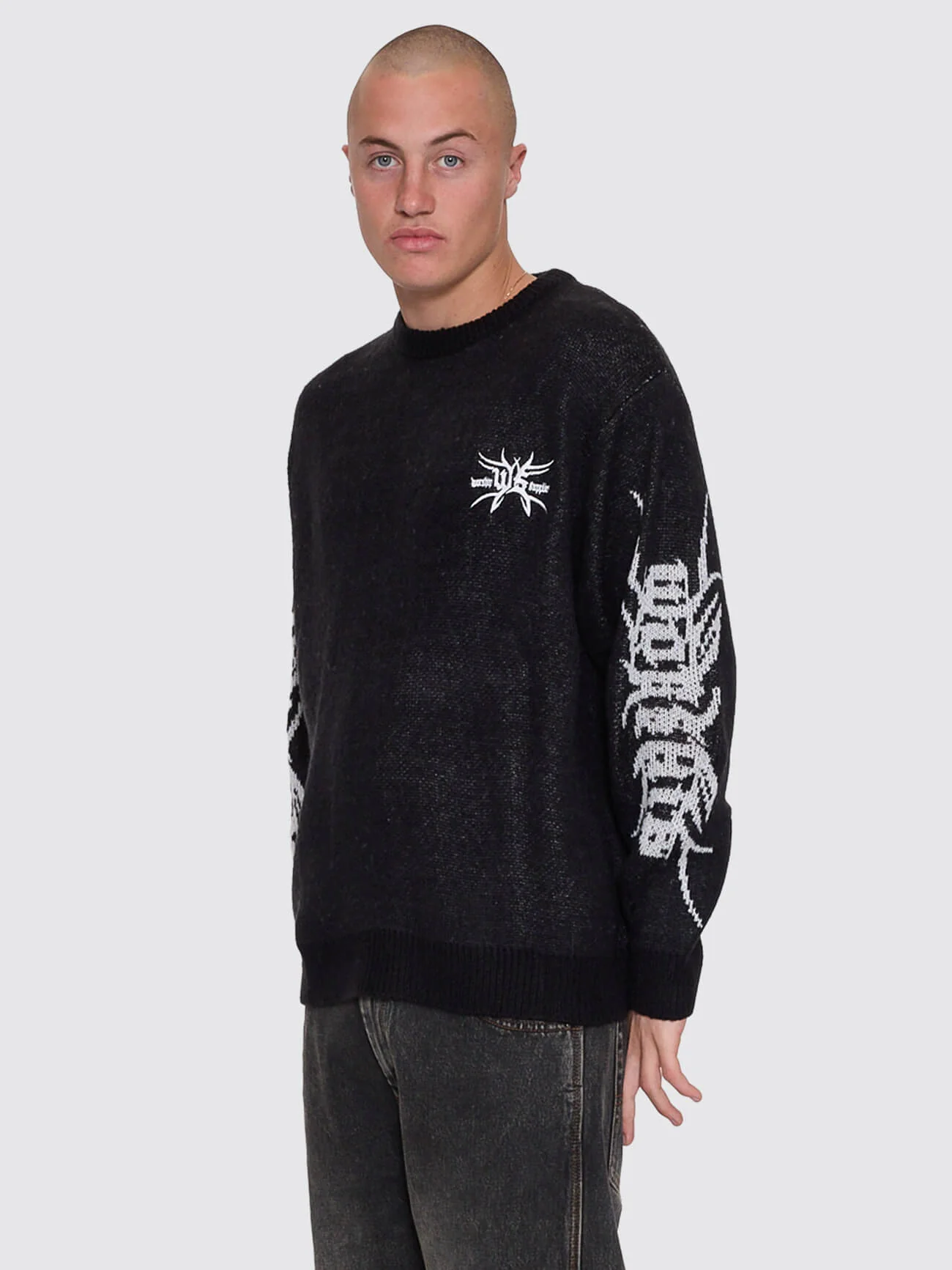 Trudge Knit Crew - Black - Image 3