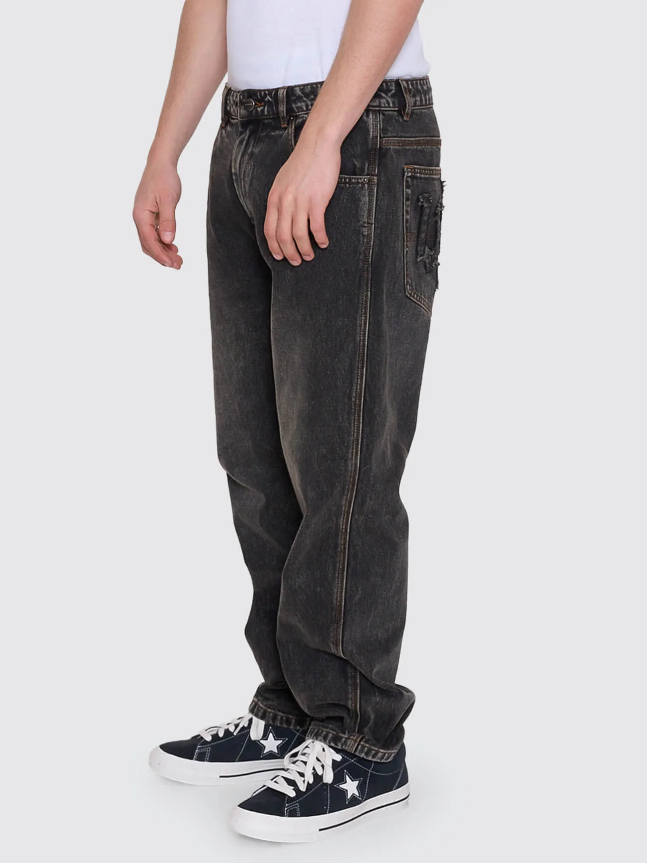 Trudge Lounger Jean - Dirty Black - Image 3