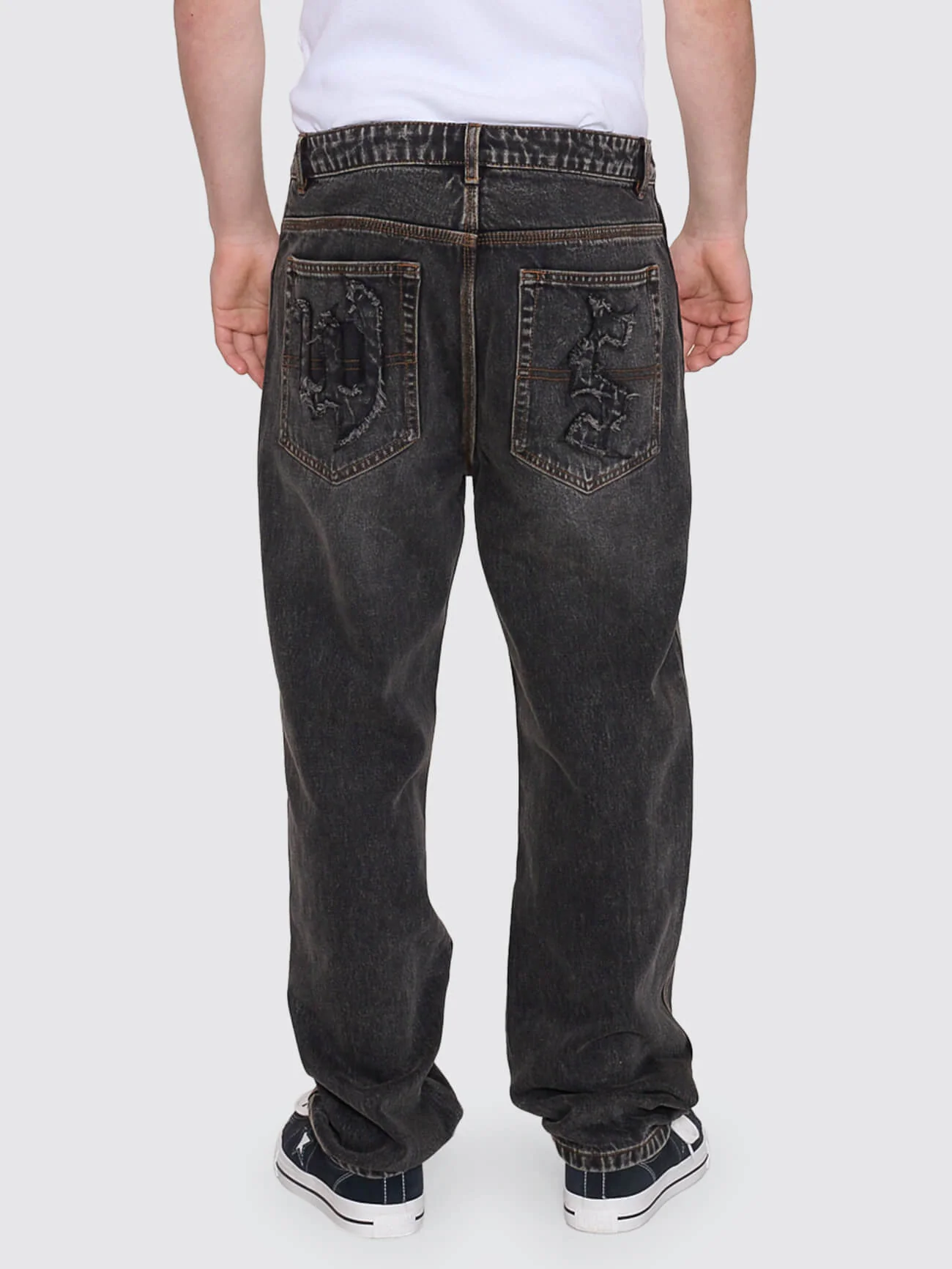 Trudge Lounger Jean - Dirty Black - Image 4