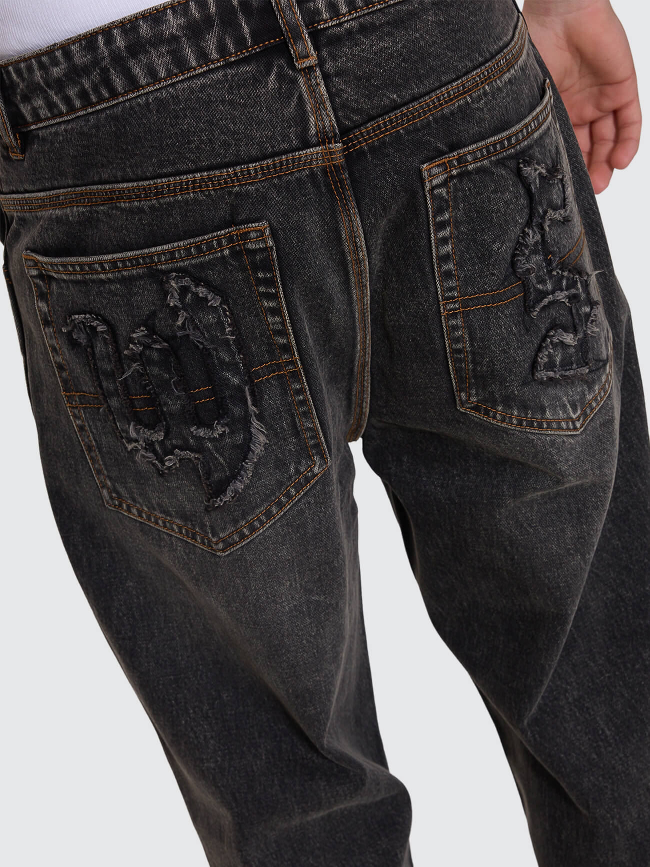 Trudge Lounger Jean - Dirty Black - Image 7