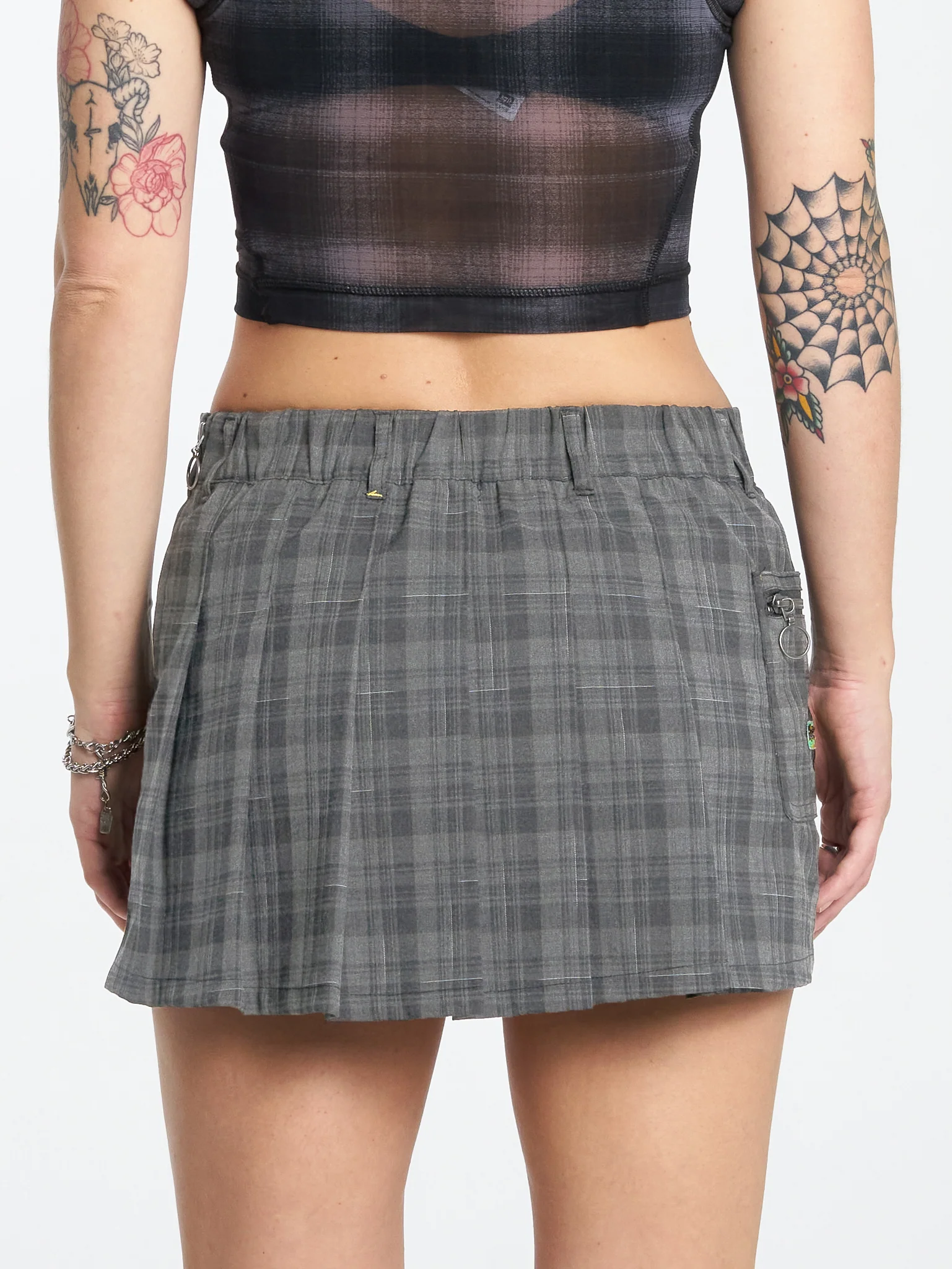 Unified Pleat Mini Skirt - Peat - Image 2